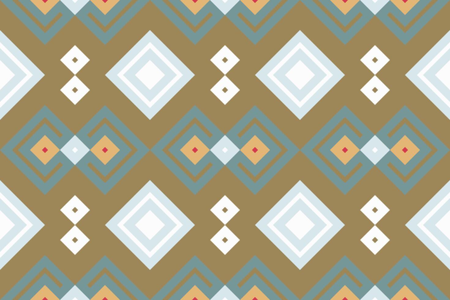Ikat Damask Paisley Embroidery Background. Ikat Fabric Geometric Ethnic Oriental Pattern traditional.aztec Style Abstract illustration.design for Texture,fabric,clothing,wrapping,sarong. vector