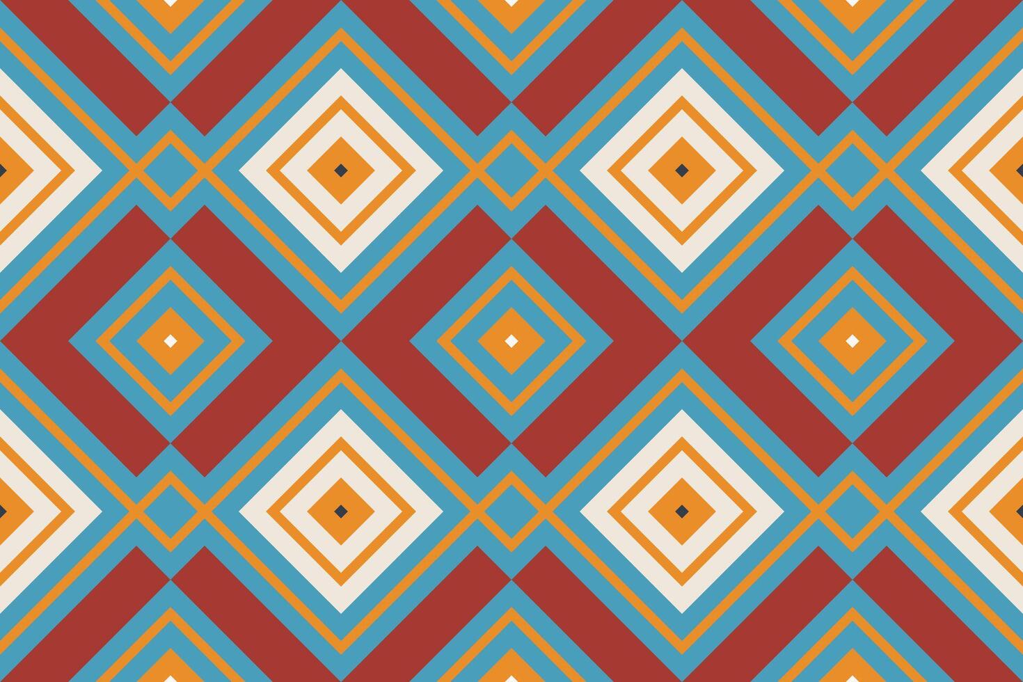 Ikat Fabric Paisley Embroidery Background. Ikat Flower Geometric Ethnic Oriental Pattern traditional.aztec Style Abstract illustration.design for Texture,fabric,clothing,wrapping,sarong. vector