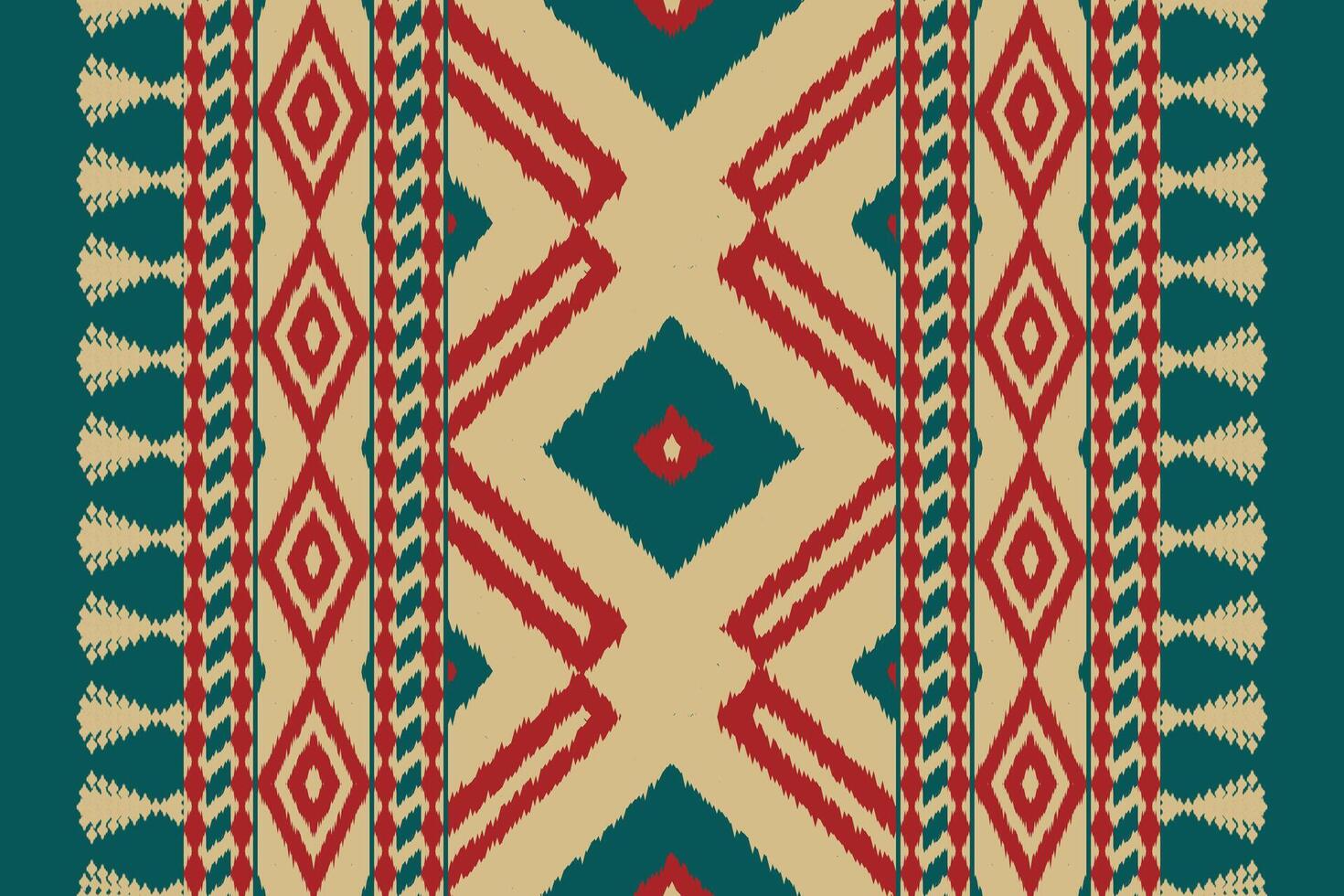 Motif Ikat Paisley Embroidery Background. Ikat Seamless Pattern Geometric Ethnic Oriental Pattern Traditional. Ikat Aztec Style Abstract Design for Print Texture,fabric,saree,sari,carpet. vector