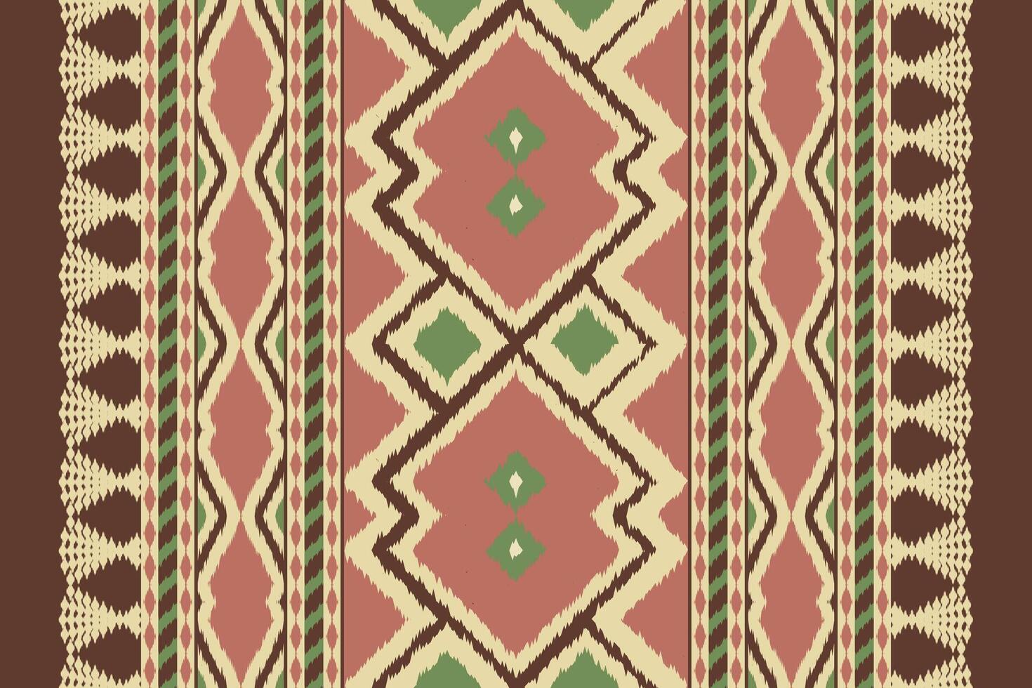 Motif Ikat Paisley Embroidery Background. Ikat Print Geometric Ethnic Oriental Pattern traditional.aztec Style Abstract illustration.design for Texture,fabric,clothing,wrapping,sarong. vector