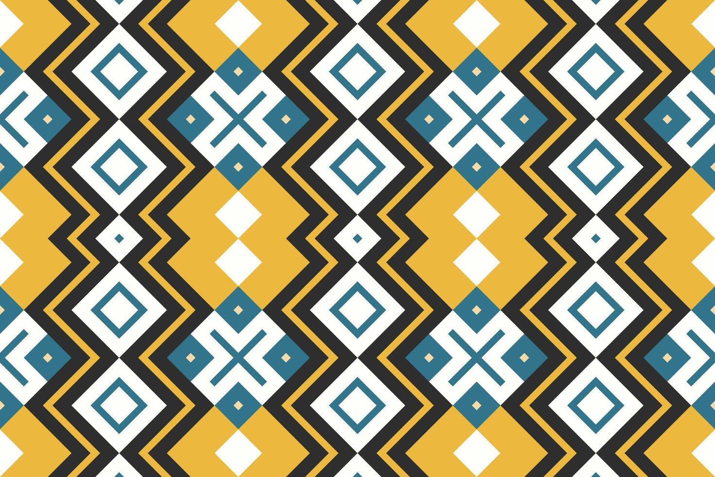 Ikat Paisley Pattern Embroidery Background. Ikat Texture Geometric Ethnic Oriental Pattern traditional.aztec Style Abstract illustration.design for Texture,fabric,clothing,wrapping,sarong. vector