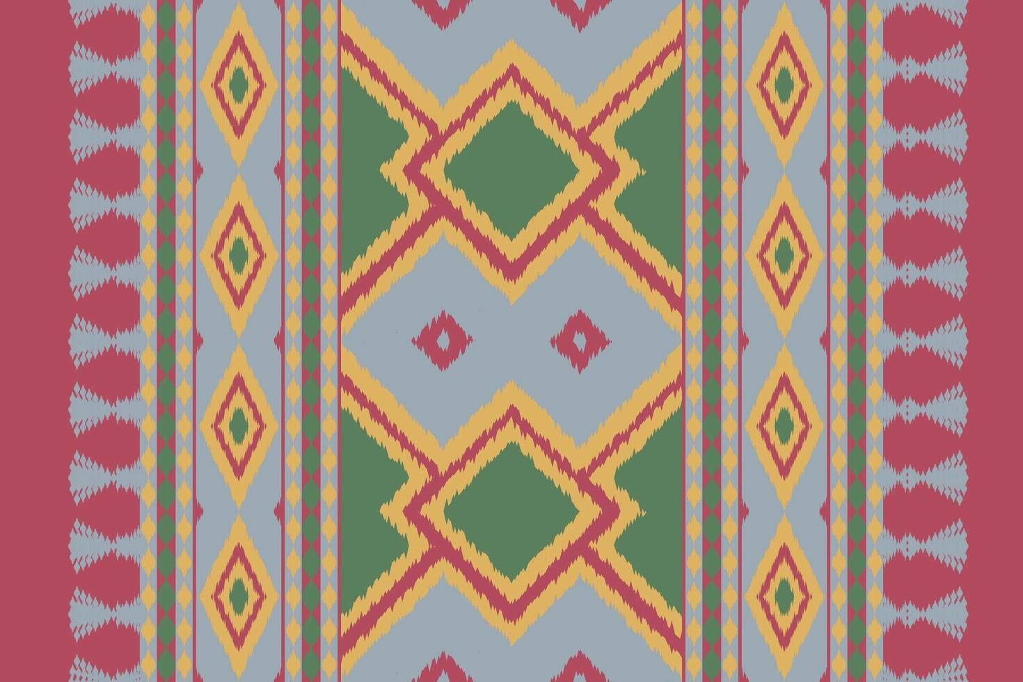 Motif Ikat Floral Paisley Embroidery Background. Ikat Patterns Geometric Ethnic Oriental Pattern Traditional. Ikat Aztec Style Abstract Design for Print Texture,fabric,saree,sari,carpet. vector
