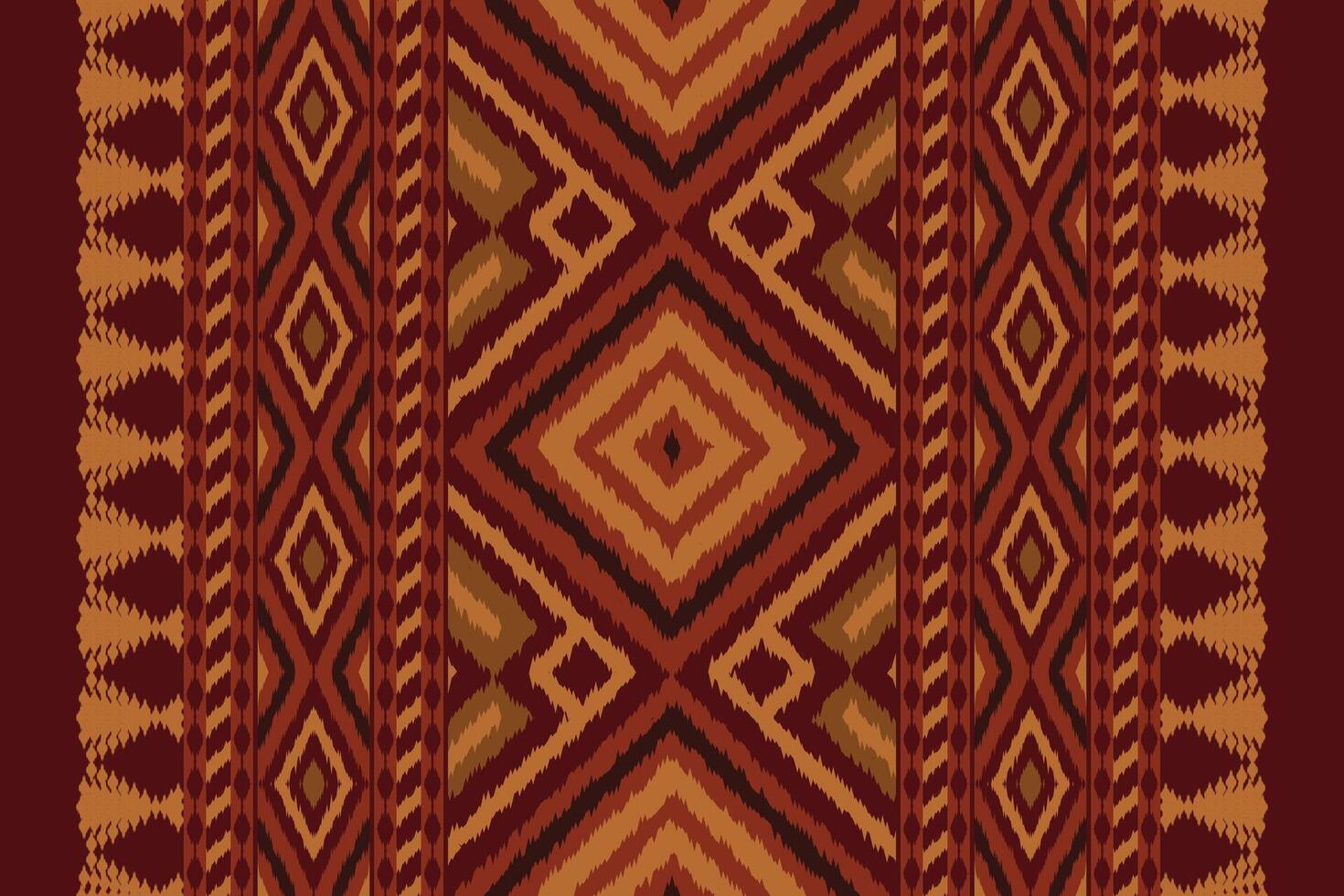 Motif Ikat Paisley Embroidery Background. Ikat Stripe Geometric Ethnic Oriental Pattern traditional.aztec Style Abstract illustration.design for Texture,fabric,clothing,wrapping,sarong. vector