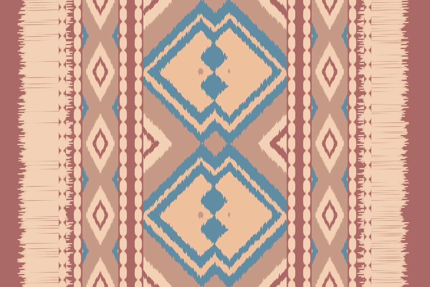 Ikat Seamless Pattern Embroidery Background. Ikat Designs Geometric Ethnic Oriental Pattern traditional.aztec Style Abstract design for Texture,fabric,clothing,wrapping,sarong. vector