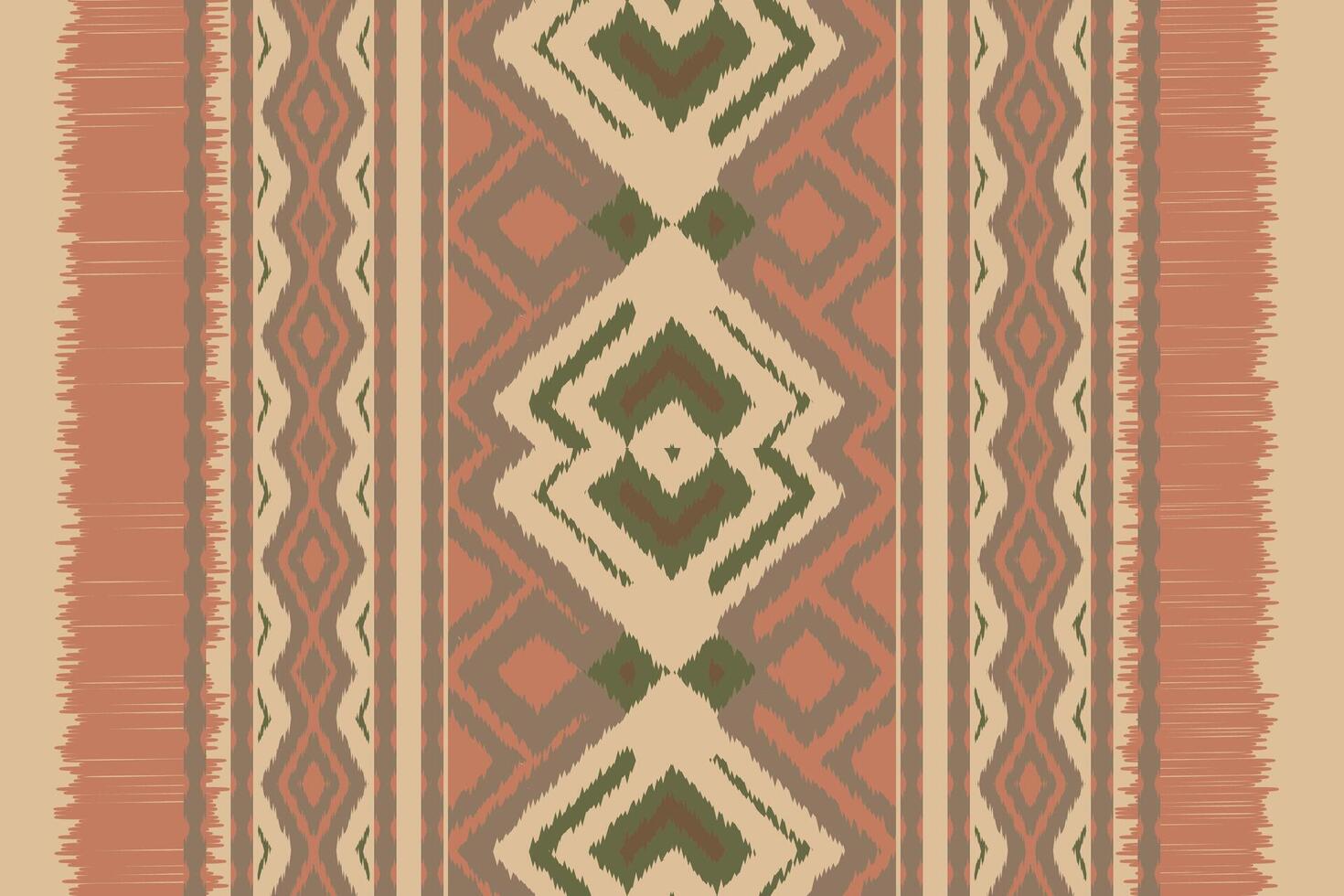 Ikat Fabric Paisley Embroidery Background. Ikat Design Geometric Ethnic Oriental Pattern traditional.aztec Style Abstract illustration.design for Texture,fabric,clothing,wrapping,sarong. vector