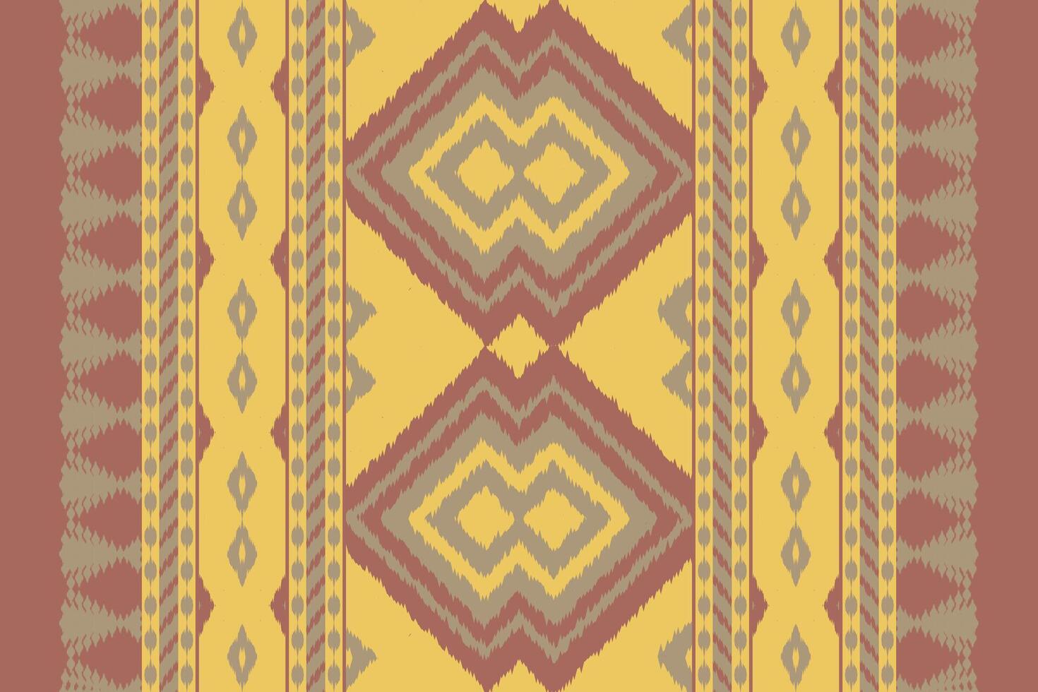 Ikat Floral Paisley Embroidery Background. Ikat Prints Geometric Ethnic Oriental Pattern Traditional. Ikat Aztec Style Abstract Design for Print Texture,fabric,saree,sari,carpet. vector