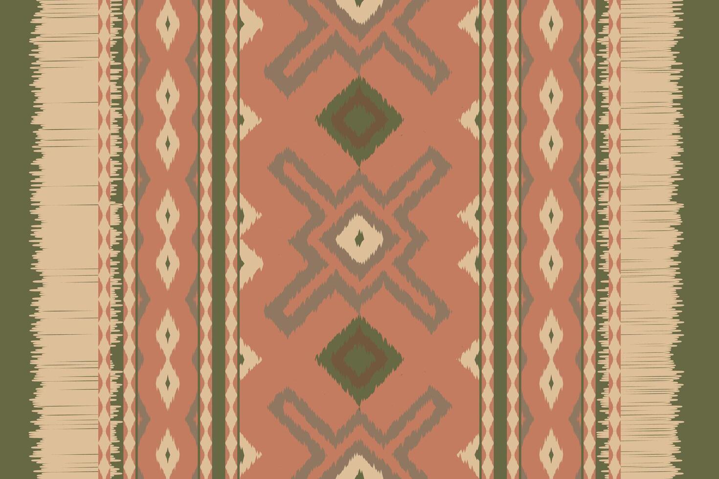 Ikat Fabric Paisley Embroidery Background. Ikat Chevron Geometric Ethnic Oriental Pattern traditional.aztec Style Abstract illustration.design for Texture,fabric,clothing,wrapping,sarong. vector