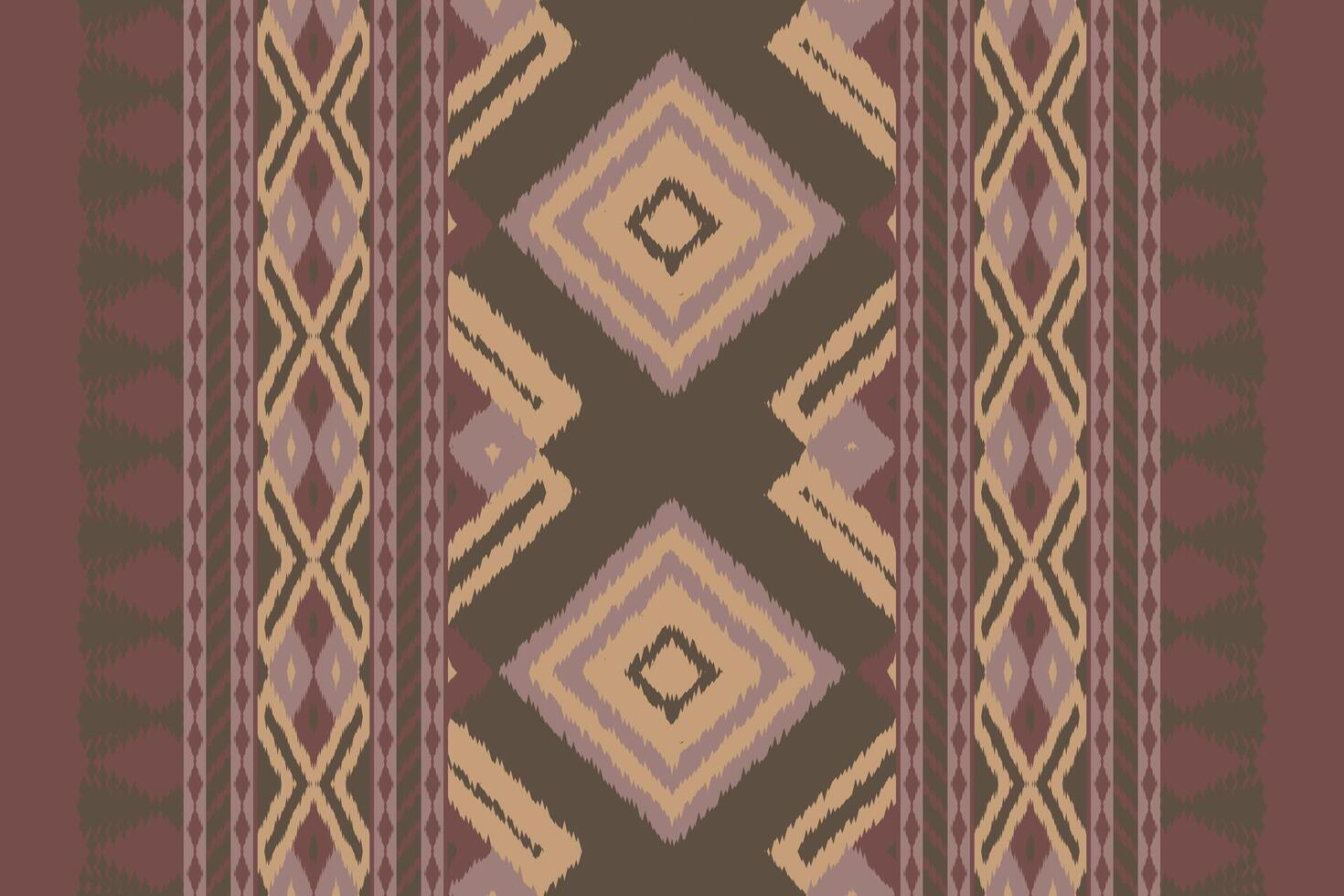 Ikat Floral Paisley Embroidery Background. Ikat Stripes Geometric Ethnic Oriental Pattern Traditional. Ikat Aztec Style Abstract Design for Print Texture,fabric,saree,sari,carpet. vector