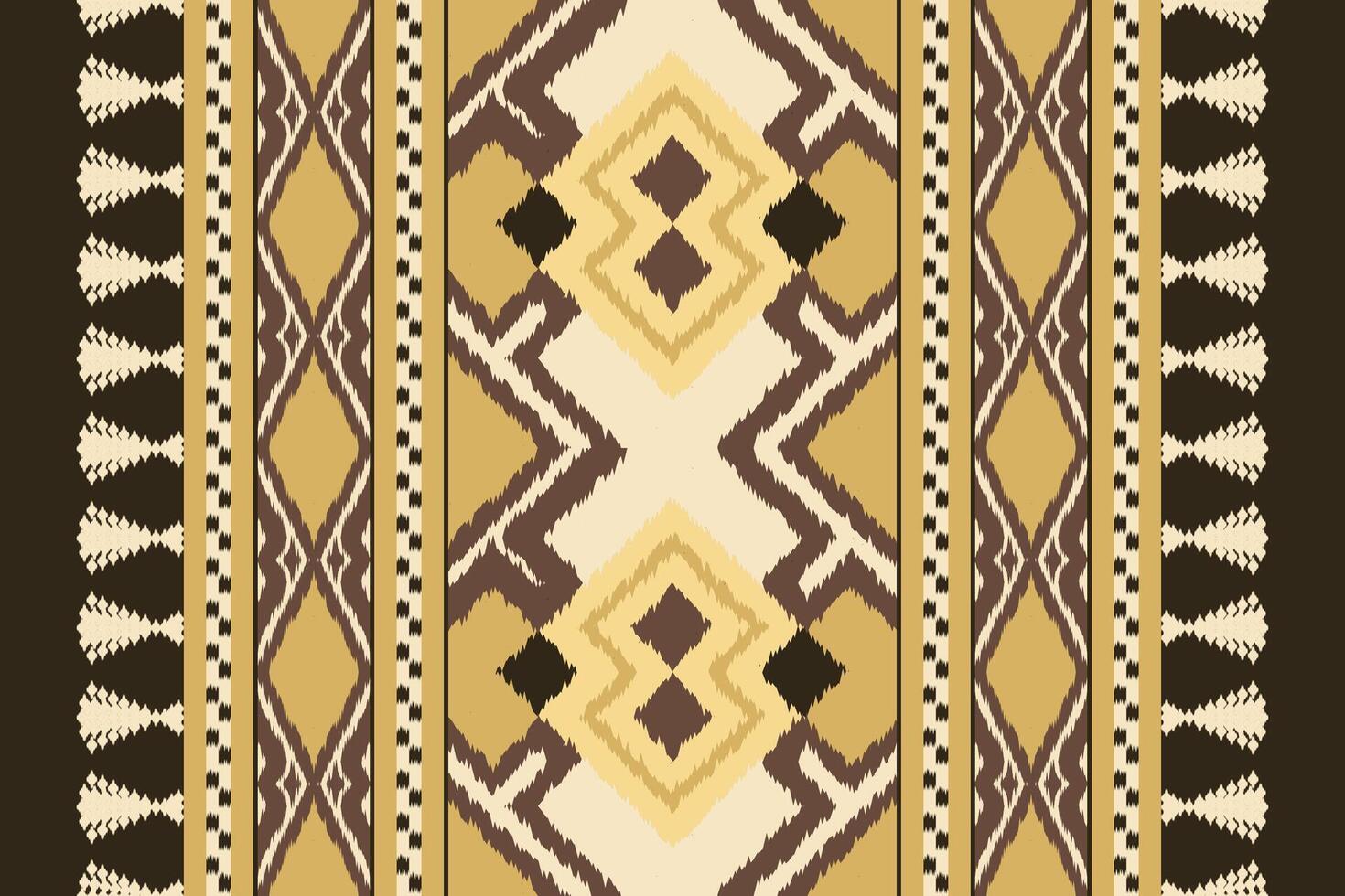 Ikat Paisley Pattern Embroidery Background. Ikat Flowers Geometric Ethnic Oriental Pattern traditional.aztec Style Abstract illustration.design for Texture,fabric,clothing,wrapping,sarong. vector