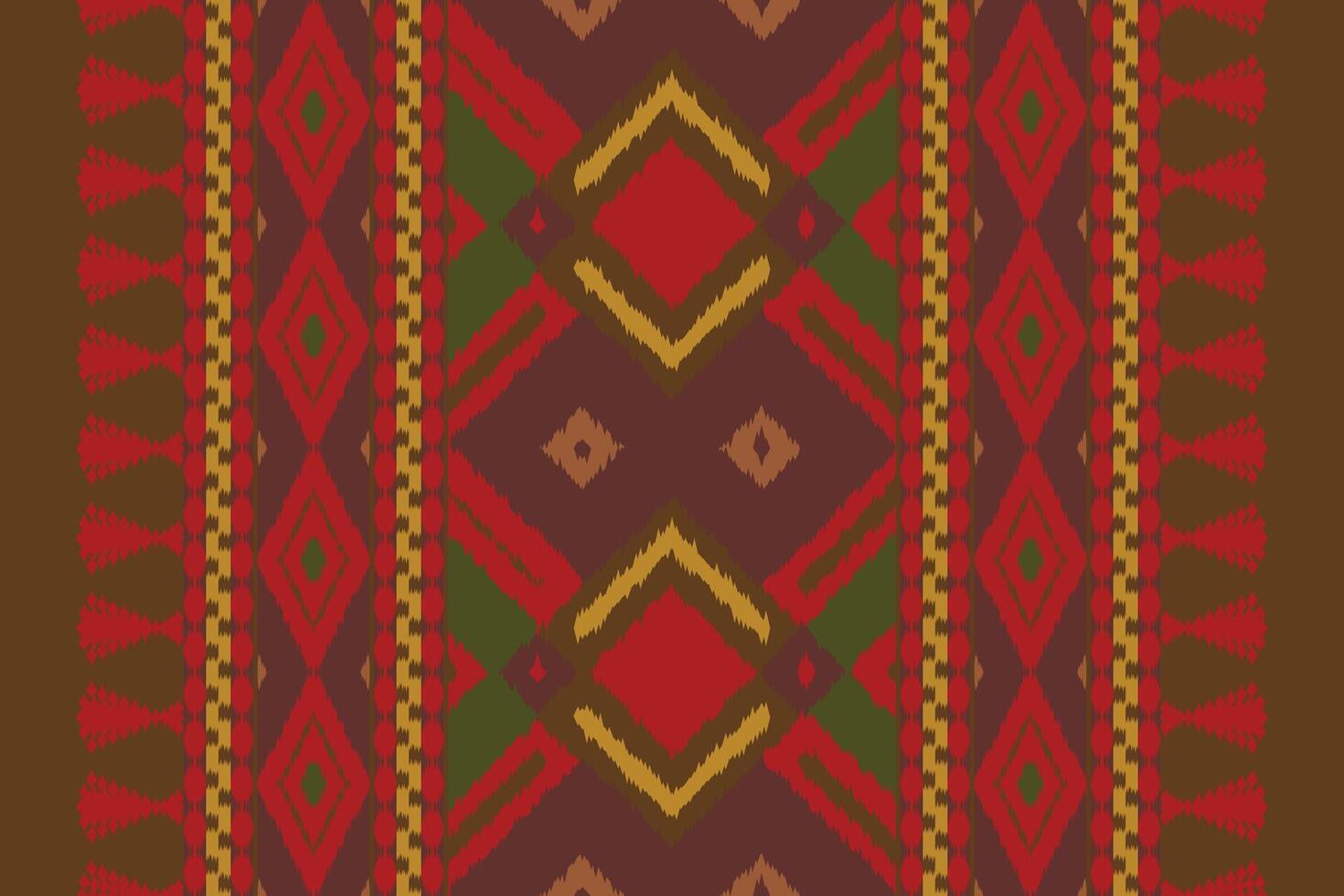 Ikat Paisley Pattern Embroidery Background. Ikat Floral Geometric Ethnic Oriental Pattern Traditional. Ikat Aztec Style Abstract Design for Print Texture,fabric,saree,sari,carpet. vector