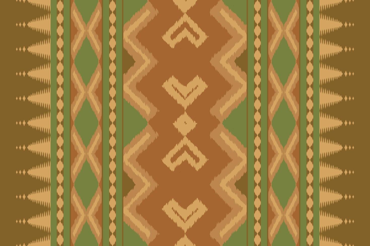 Ikat Damask Paisley Embroidery Background. Ikat Design Geometric Ethnic Oriental Pattern traditional.aztec Style Abstract illustration.design for Texture,fabric,clothing,wrapping,sarong. vector