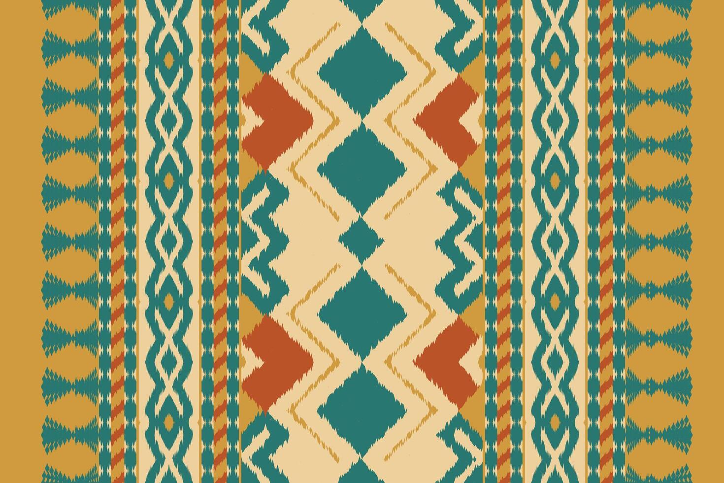 Ikat Fabric Paisley Embroidery Background. Ikat Flowers Geometric Ethnic Oriental Pattern Traditional. Ikat Aztec Style Abstract Design for Print Texture,fabric,saree,sari,carpet. vector