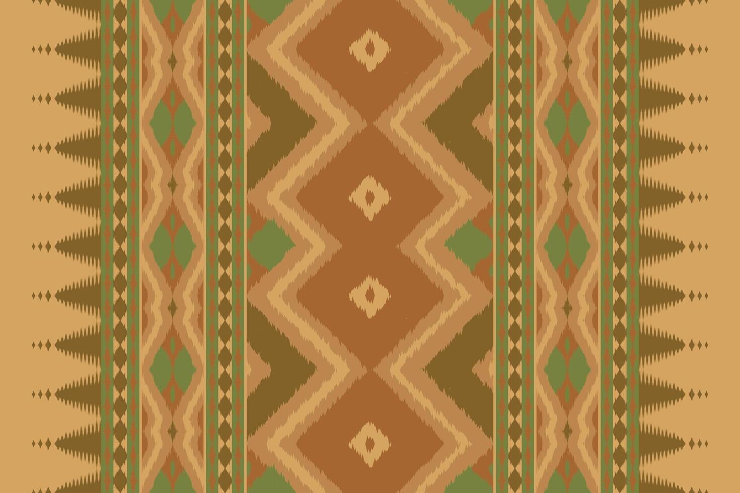 Ikat Damask Paisley Embroidery Background. Ikat Damask Geometric Ethnic Oriental Pattern traditional.aztec Style Abstract illustration.design for Texture,fabric,clothing,wrapping,sarong. vector