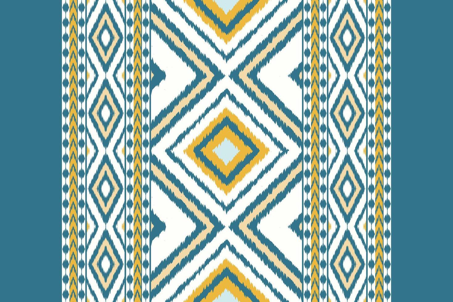 Motif Ikat Seamless Pattern Embroidery Background. Ikat Chevron Geometric Ethnic Oriental Pattern traditional.aztec Style Abstract design for Texture,fabric,clothing,wrapping,sarong. vector
