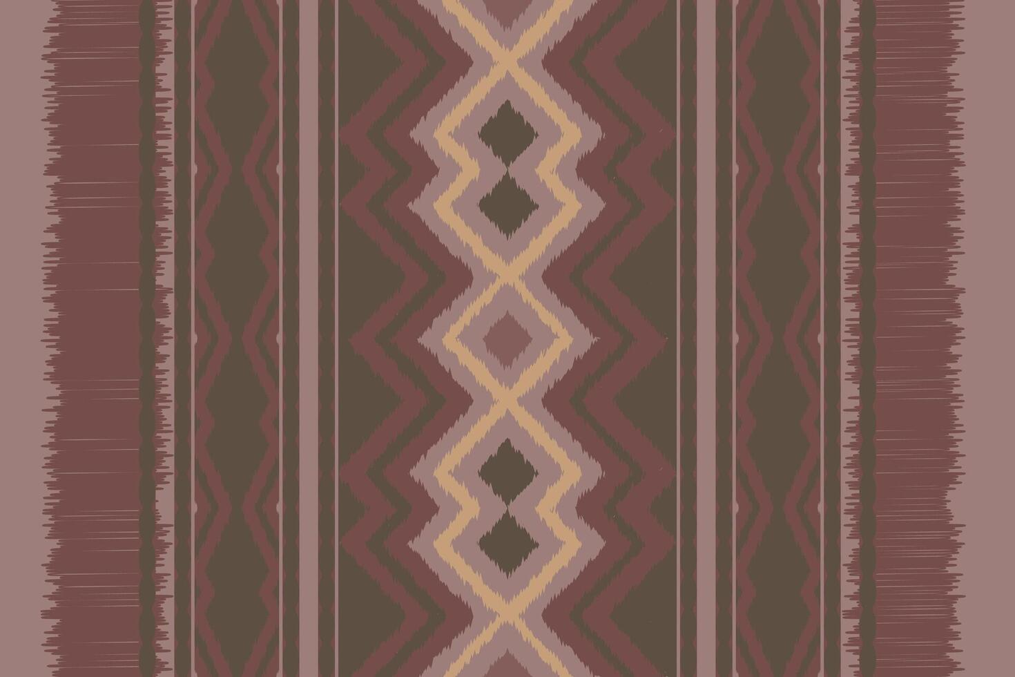 Motif Ikat Seamless Pattern Embroidery Background. Ikat Prints Geometric Ethnic Oriental Pattern Traditional. Ikat Aztec Style Abstract Design for Print Texture,fabric,saree,sari,carpet. vector
