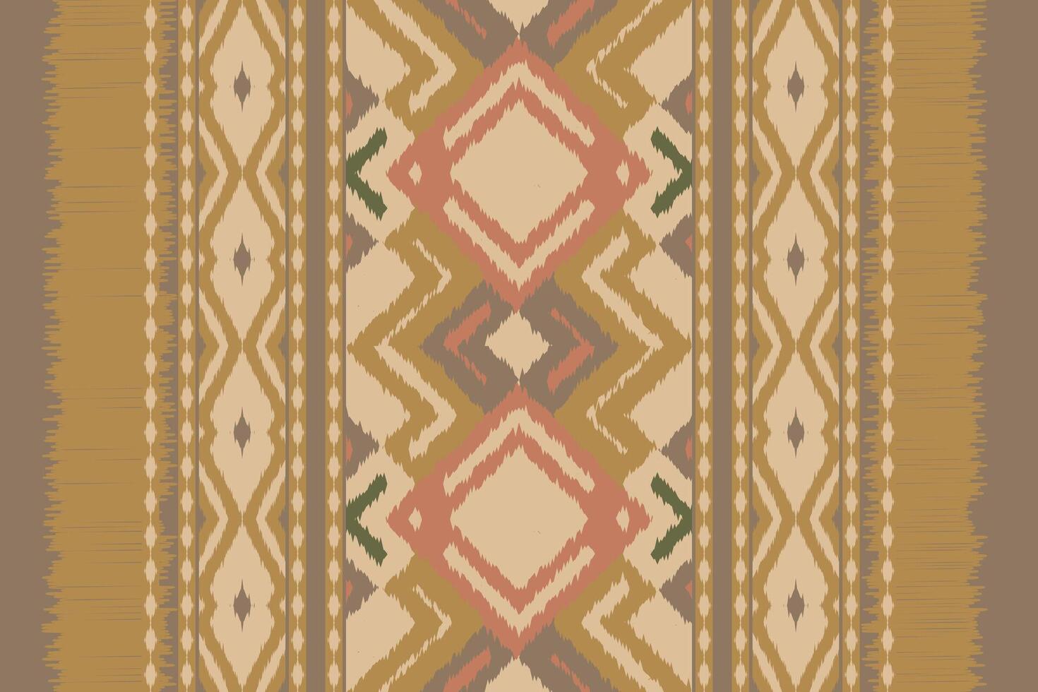 Ikat Fabric Paisley Embroidery Background. Ikat Designs Geometric Ethnic Oriental Pattern traditional.aztec Style Abstract illustration.design for Texture,fabric,clothing,wrapping,sarong. vector