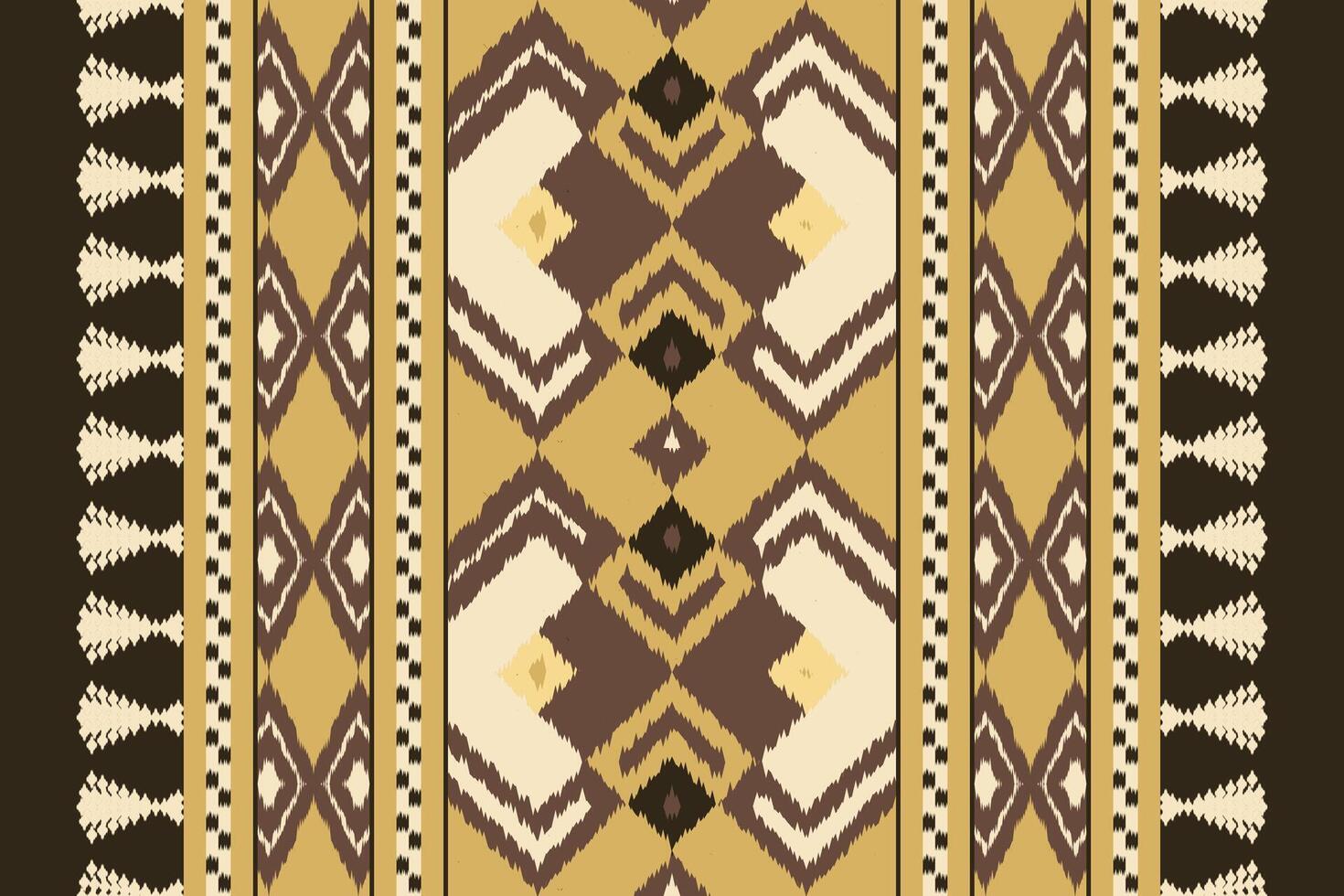 Ikat Paisley Pattern Embroidery Background. Ikat Flower Geometric Ethnic Oriental Pattern traditional.aztec Style Abstract illustration.design for Texture,fabric,clothing,wrapping,sarong. vector
