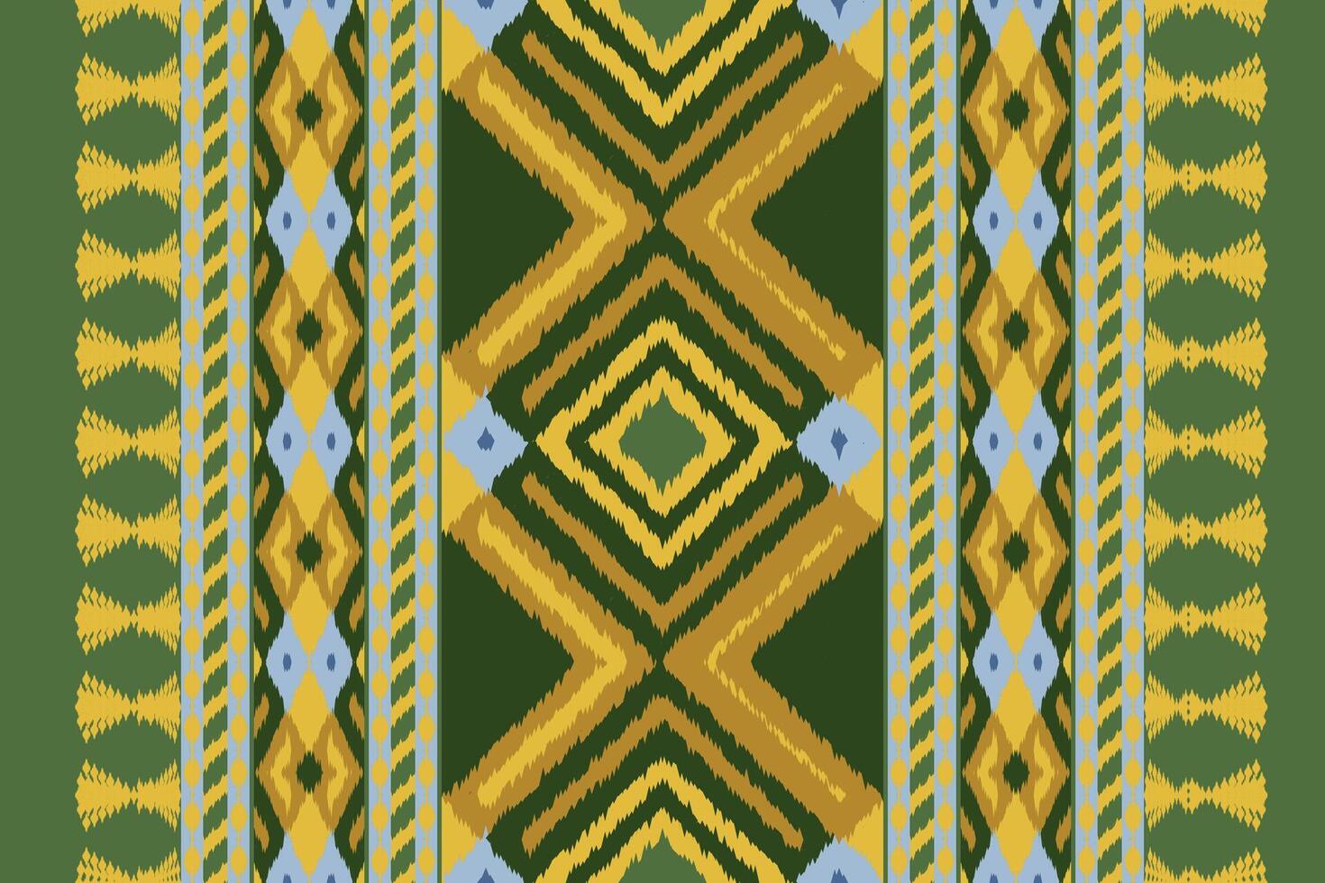 Ikat Damask Paisley Embroidery Background. Ikat Pattern Geometric Ethnic Oriental Pattern Traditional. Ikat Aztec Style Abstract Design for Print Texture,fabric,saree,sari,carpet. vector