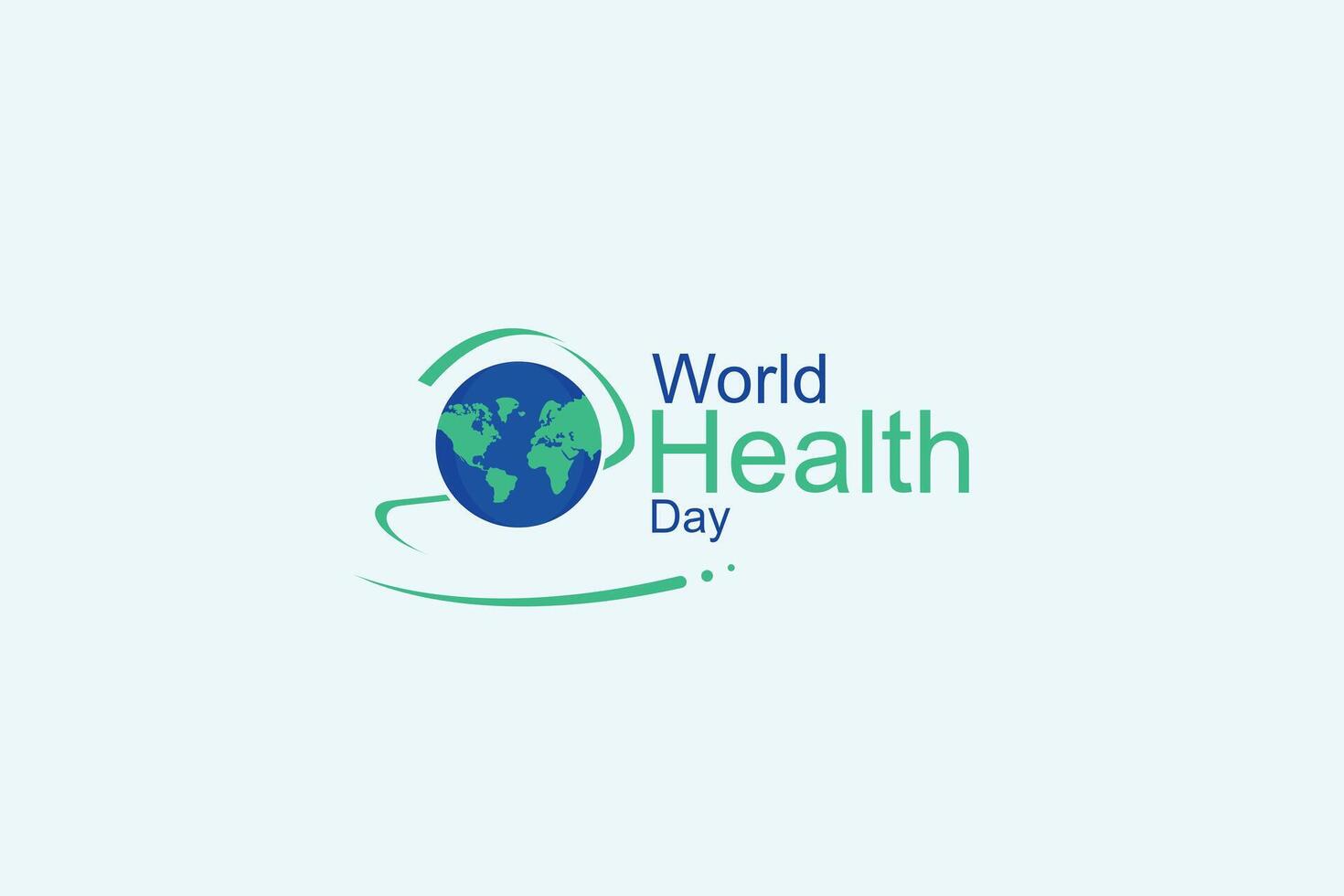 World health day event design vector