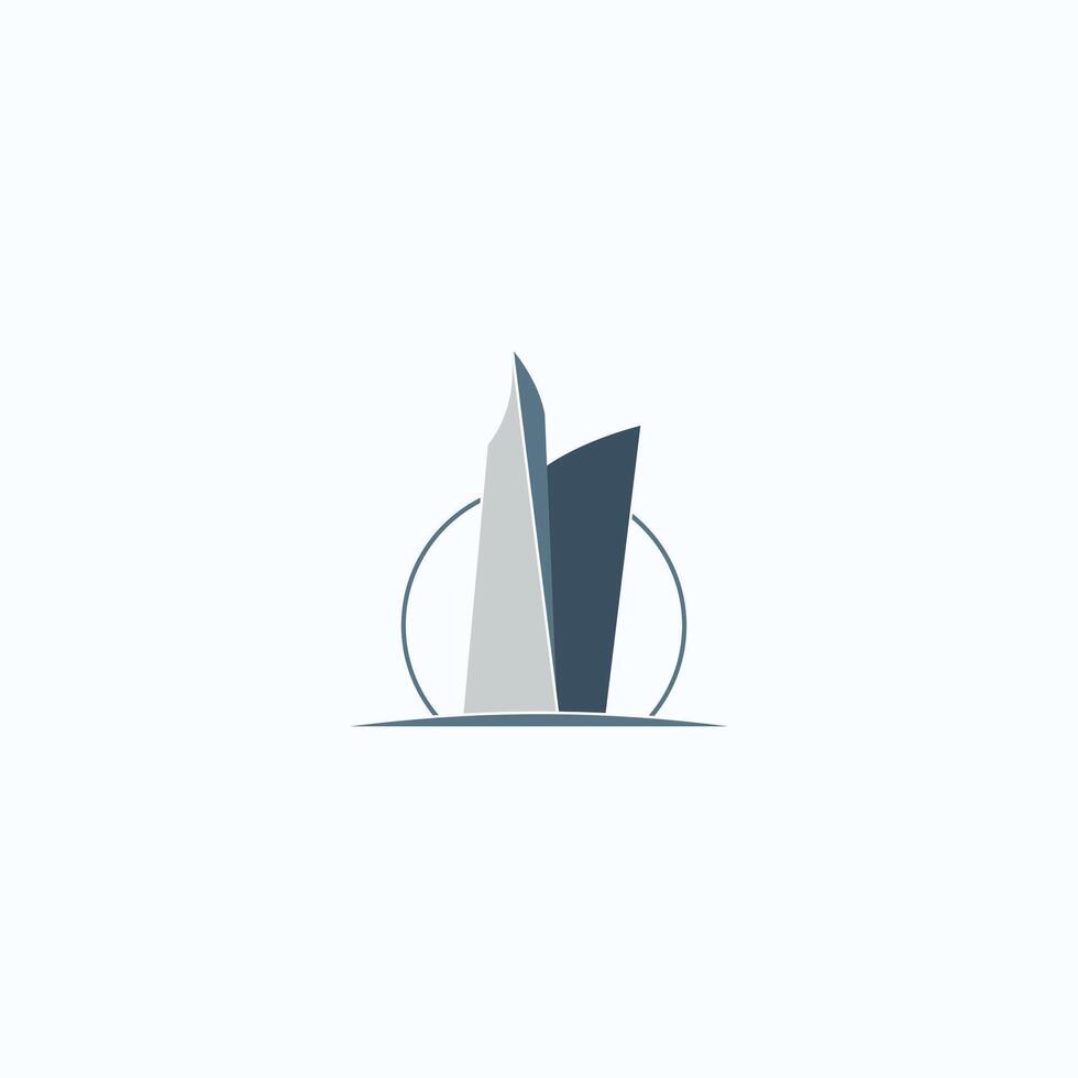 building icon logo for real estate business vector