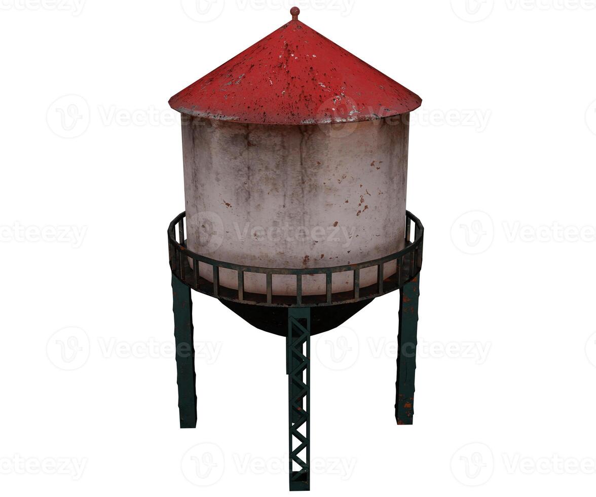 3d rendering water tower tank photo