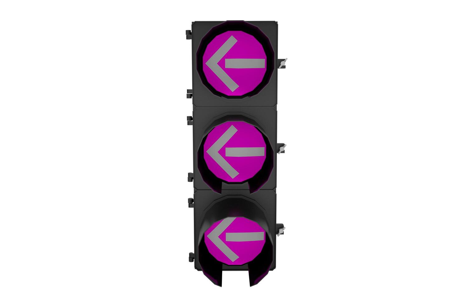 3d rendering traffic light with left turn signal photo