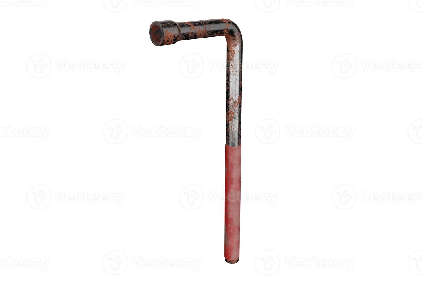 3d rendering tire bolt wrench photo