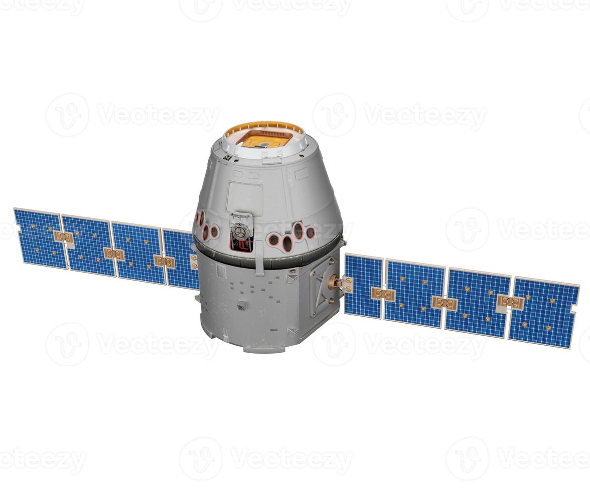 3d rendering space satellite, science concept photo