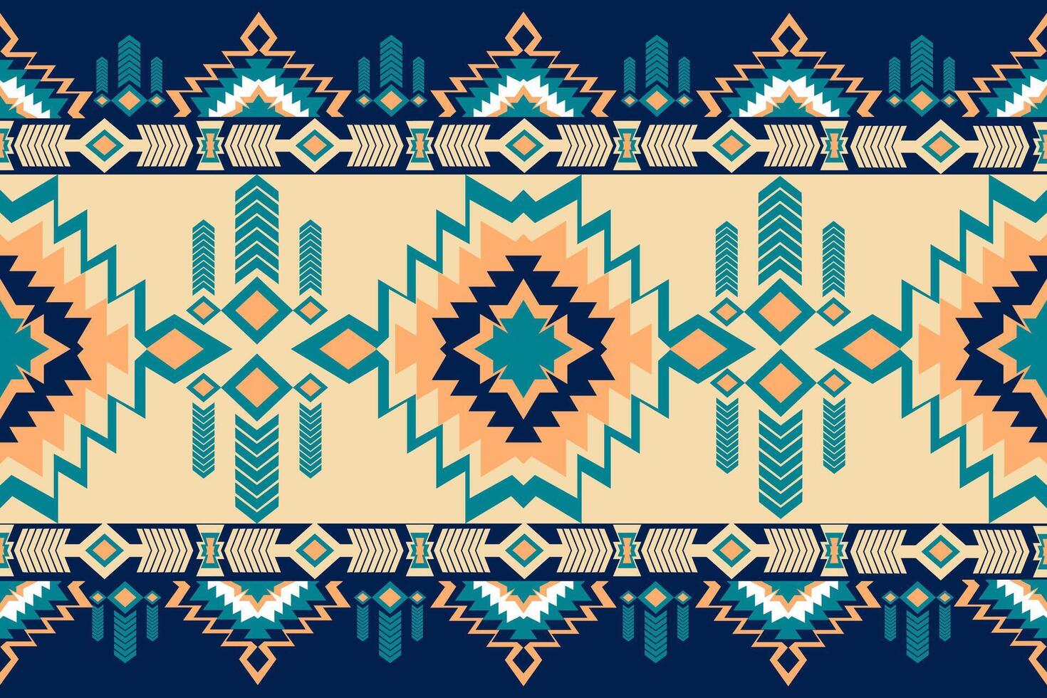 Geometric Ethnic patters Native American Indians tribal fabric Seamless pattern vector