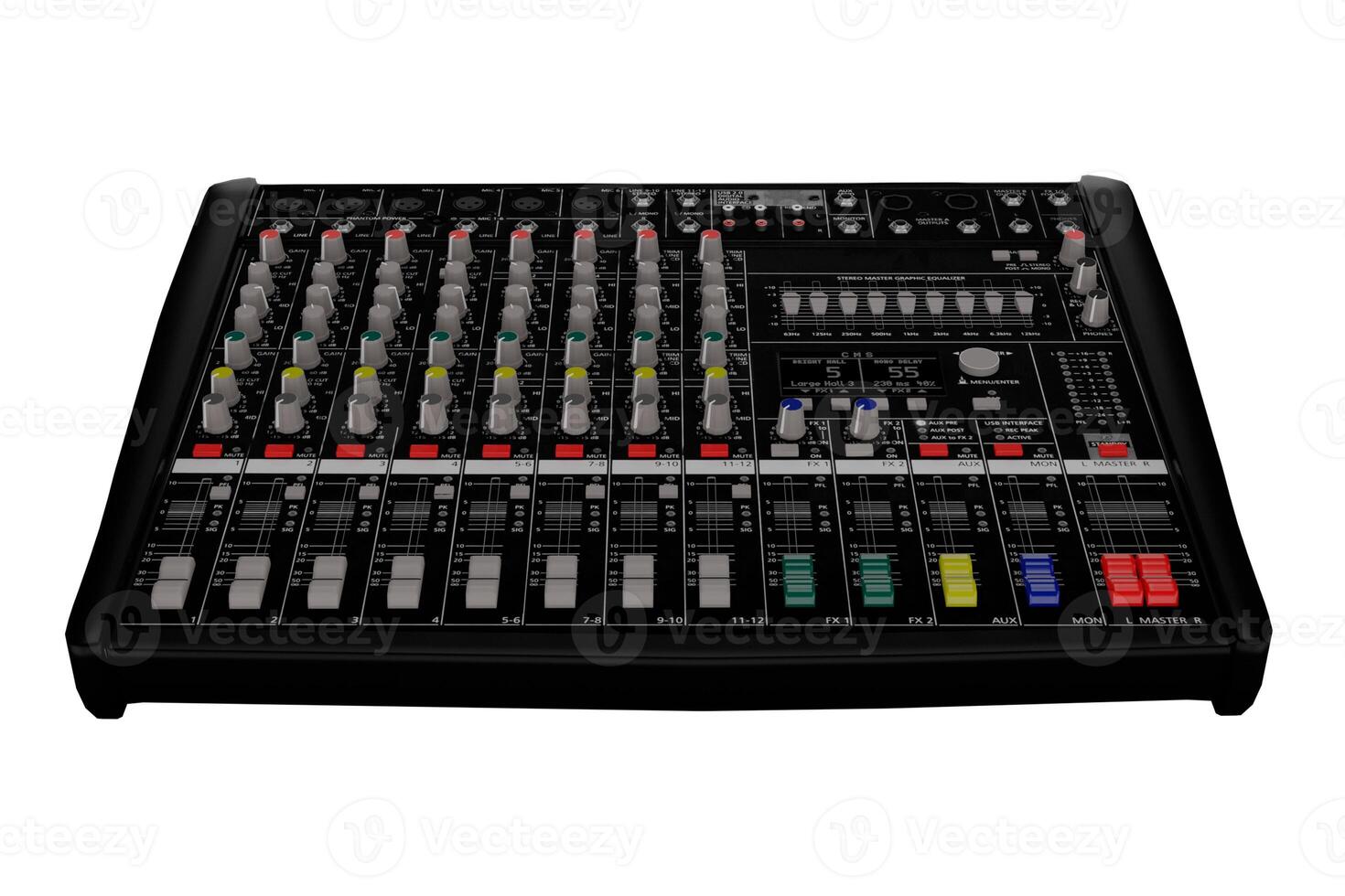 3d rendering audio mixer console photo