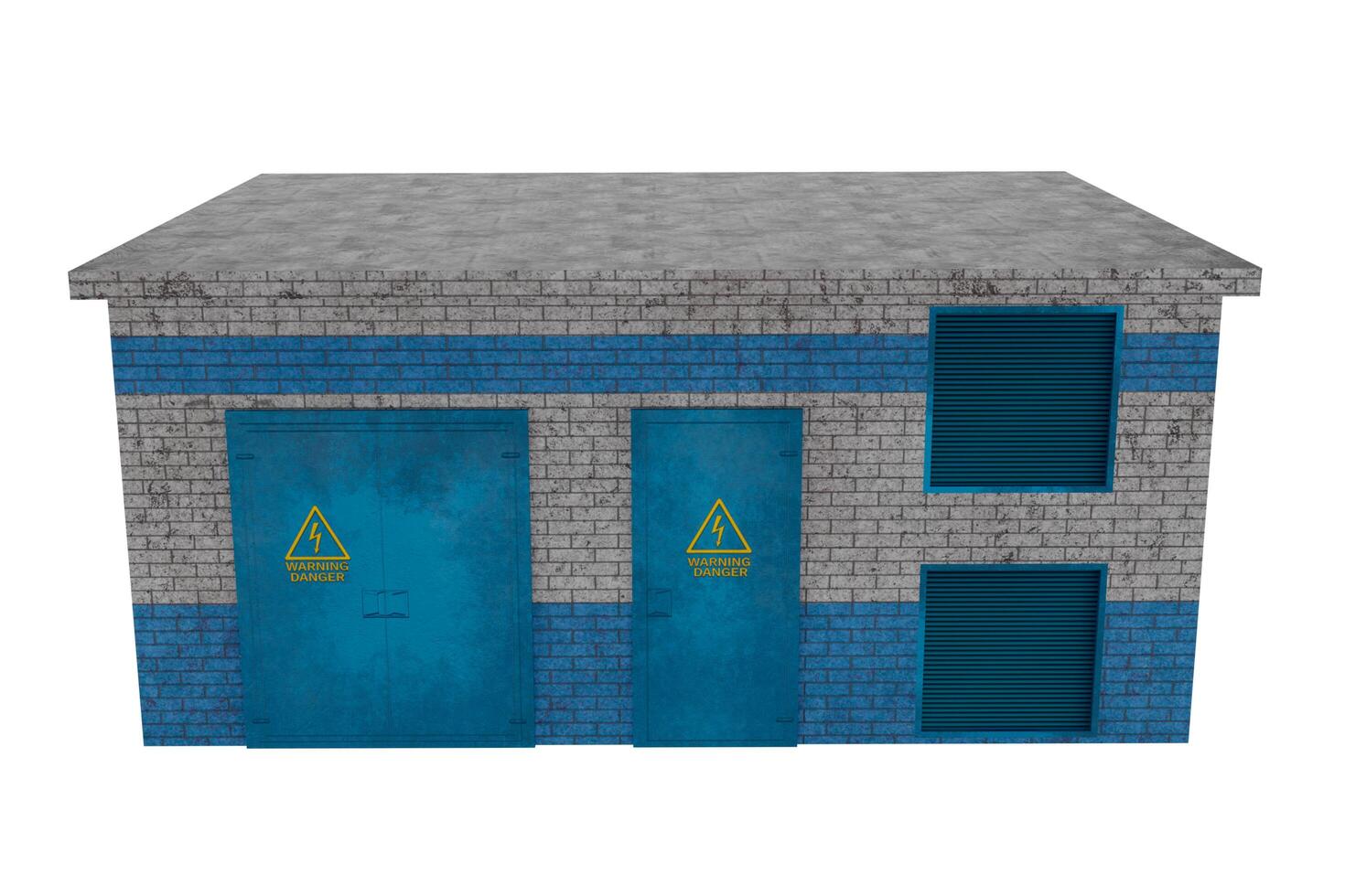 3d rendering electrical transformer substation photo