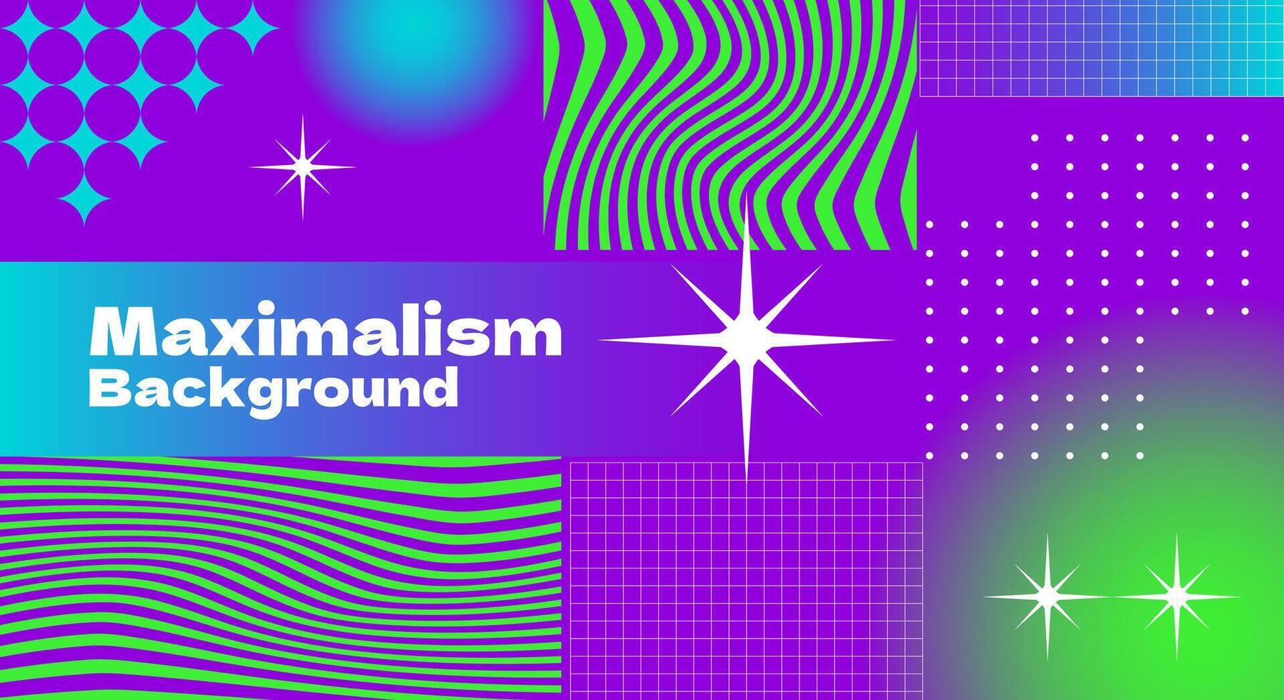 Abstract maximalism flat background vector
