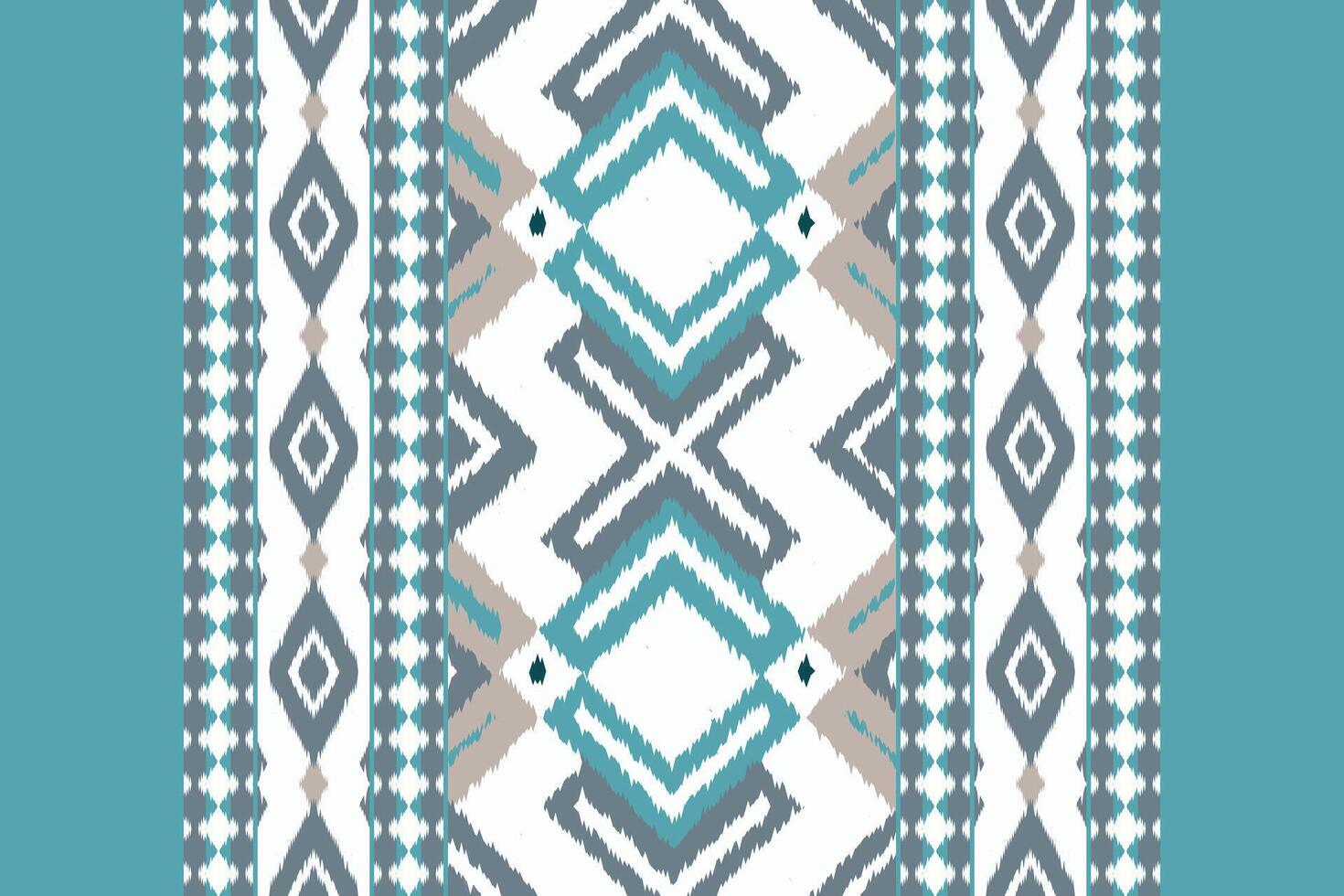 Motif Ikat Paisley Embroidery Background. Ikat Stripes Geometric Ethnic Oriental Pattern Traditional. Ikat Aztec Style Abstract Design for Print Texture,fabric,saree,sari,carpet. vector