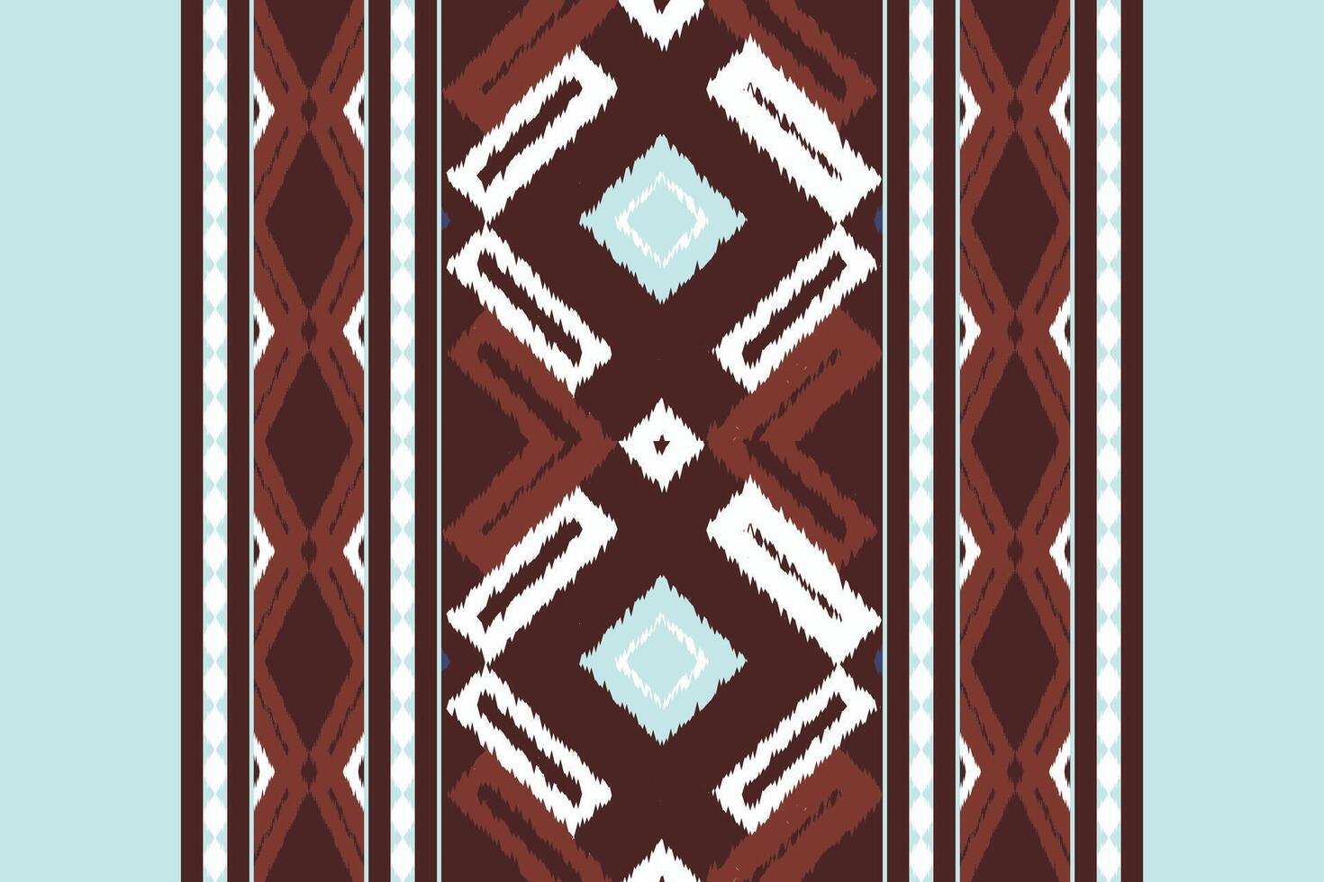 Motif Ikat Floral Paisley Embroidery Background. Ikat Stripes Geometric Ethnic Oriental Pattern Traditional. Ikat Aztec Style Abstract Design for Print Texture,fabric,saree,sari,carpet. vector