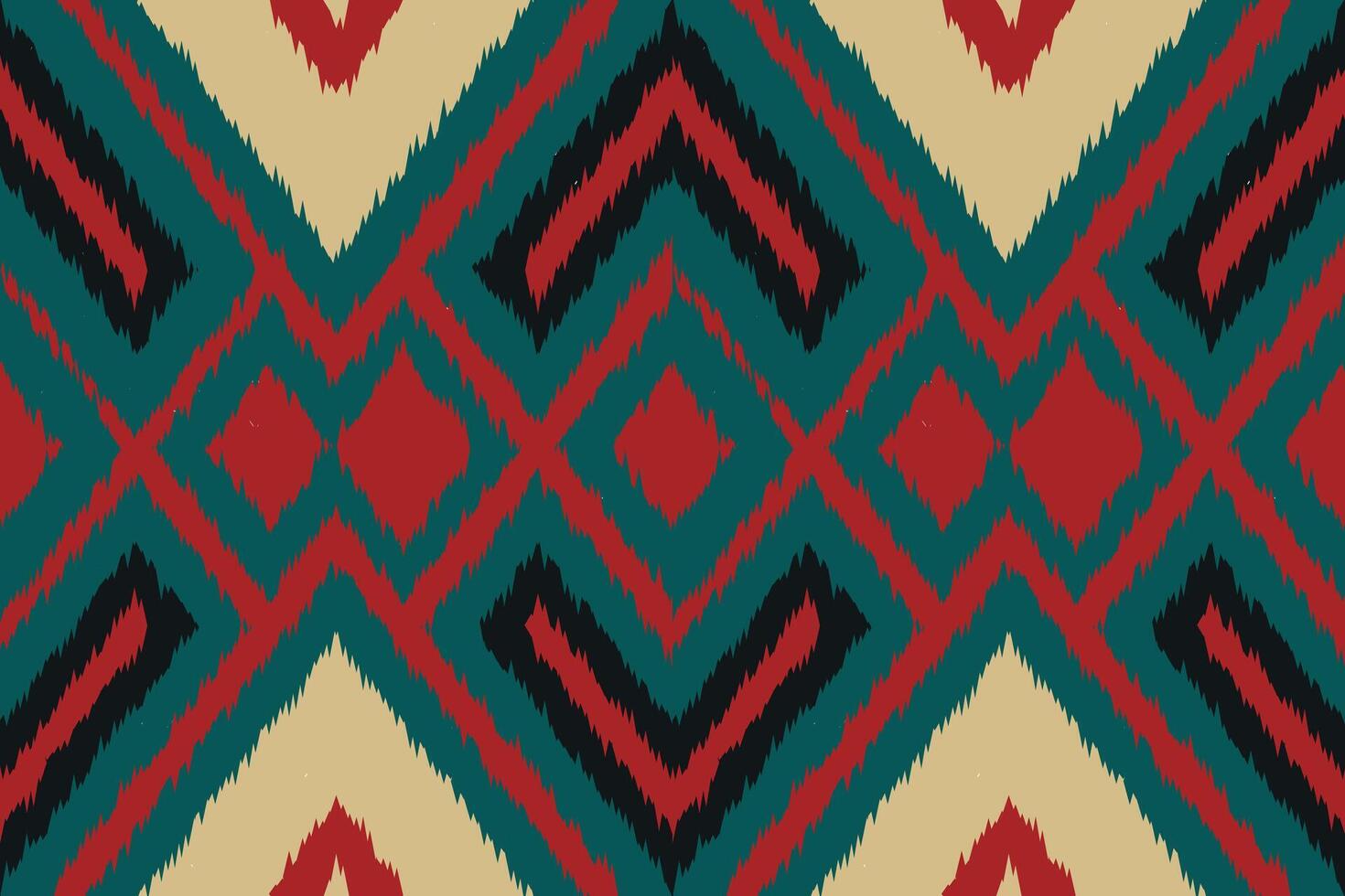 Motif Ikat Paisley Embroidery Background. Ikat Stripes Geometric Ethnic Oriental Pattern Traditional. Ikat Aztec Style Abstract Design for Print Texture,fabric,saree,sari,carpet. vector