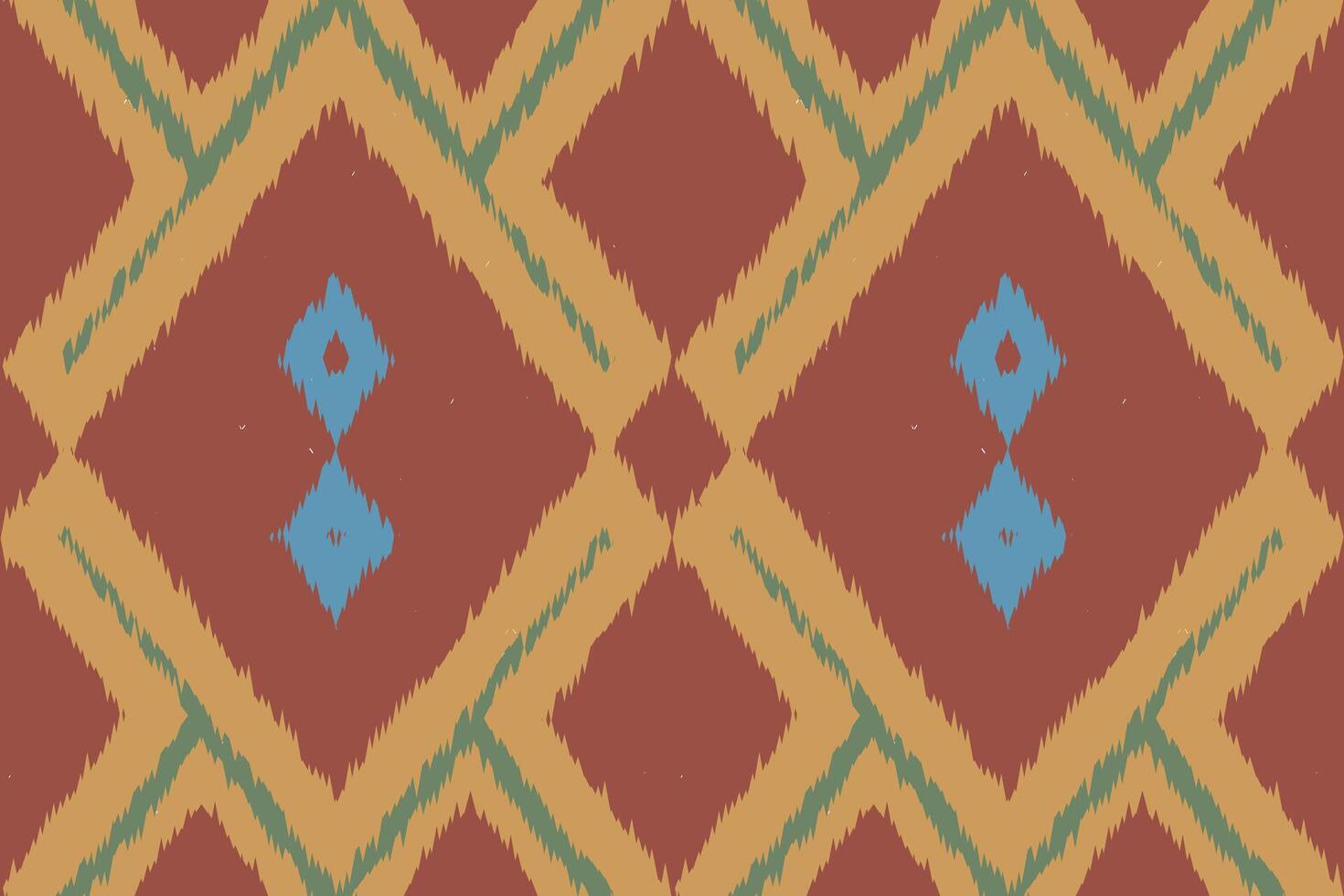 Motif Ikat Paisley Embroidery Background. Ikat Flower Geometric Ethnic Oriental Pattern traditional.aztec Style Abstract illustration.design for Texture,fabric,clothing,wrapping,sarong. vector