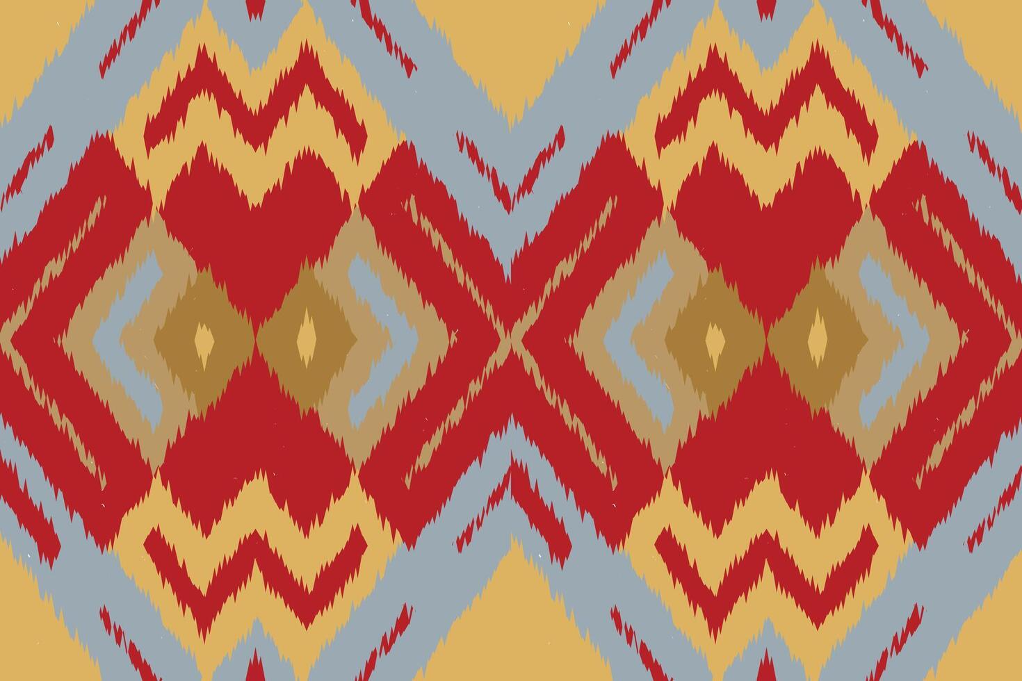 Motif Ikat Floral Paisley Embroidery Background. Ikat Stripe Geometric Ethnic Oriental Pattern Traditional. Ikat Aztec Style Abstract Design for Print Texture,fabric,saree,sari,carpet. vector
