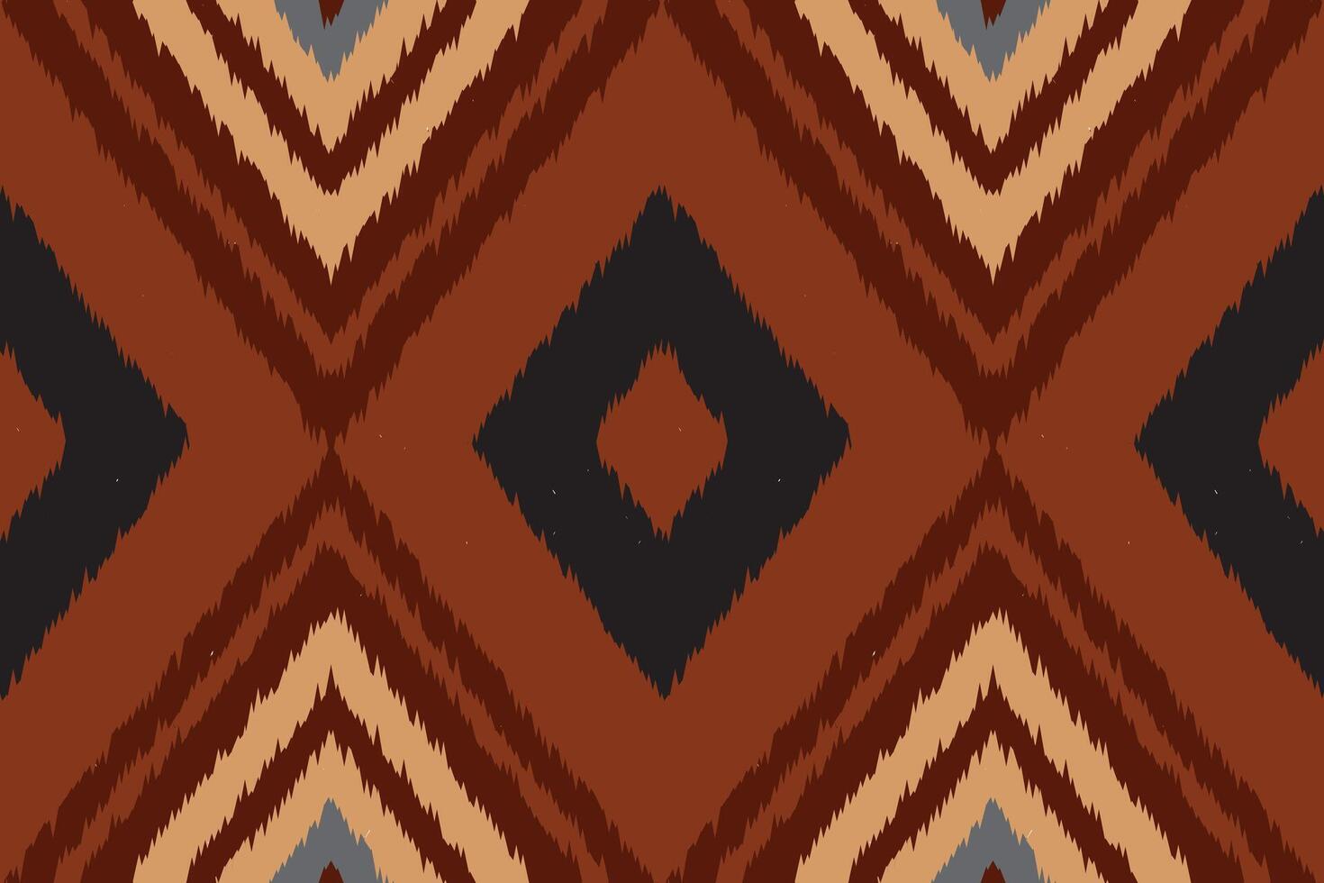 Ikat Damask Embroidery Background. Ikat Design Geometric Ethnic Oriental Pattern traditional.aztec Style Abstract illustration.design for Texture,fabric,clothing,wrapping,sarong. vector