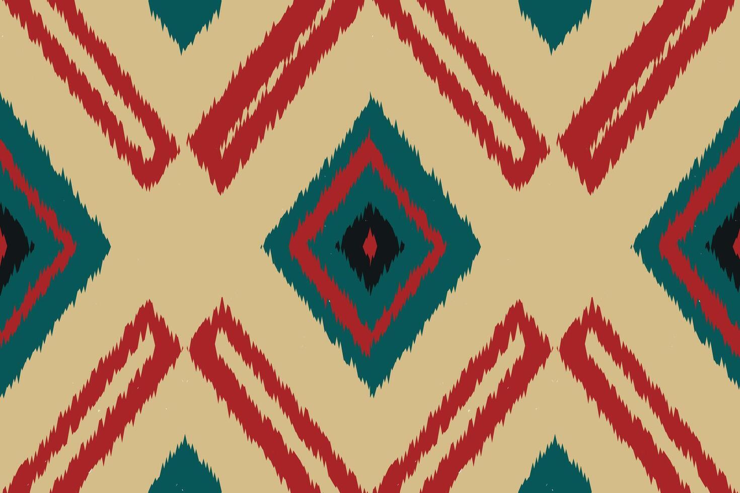 Motif Ikat Paisley Embroidery Background. Ikat Stripes Geometric Ethnic Oriental Pattern traditional.aztec Style Abstract illustration.design for Texture,fabric,clothing,wrapping,sarong. vector