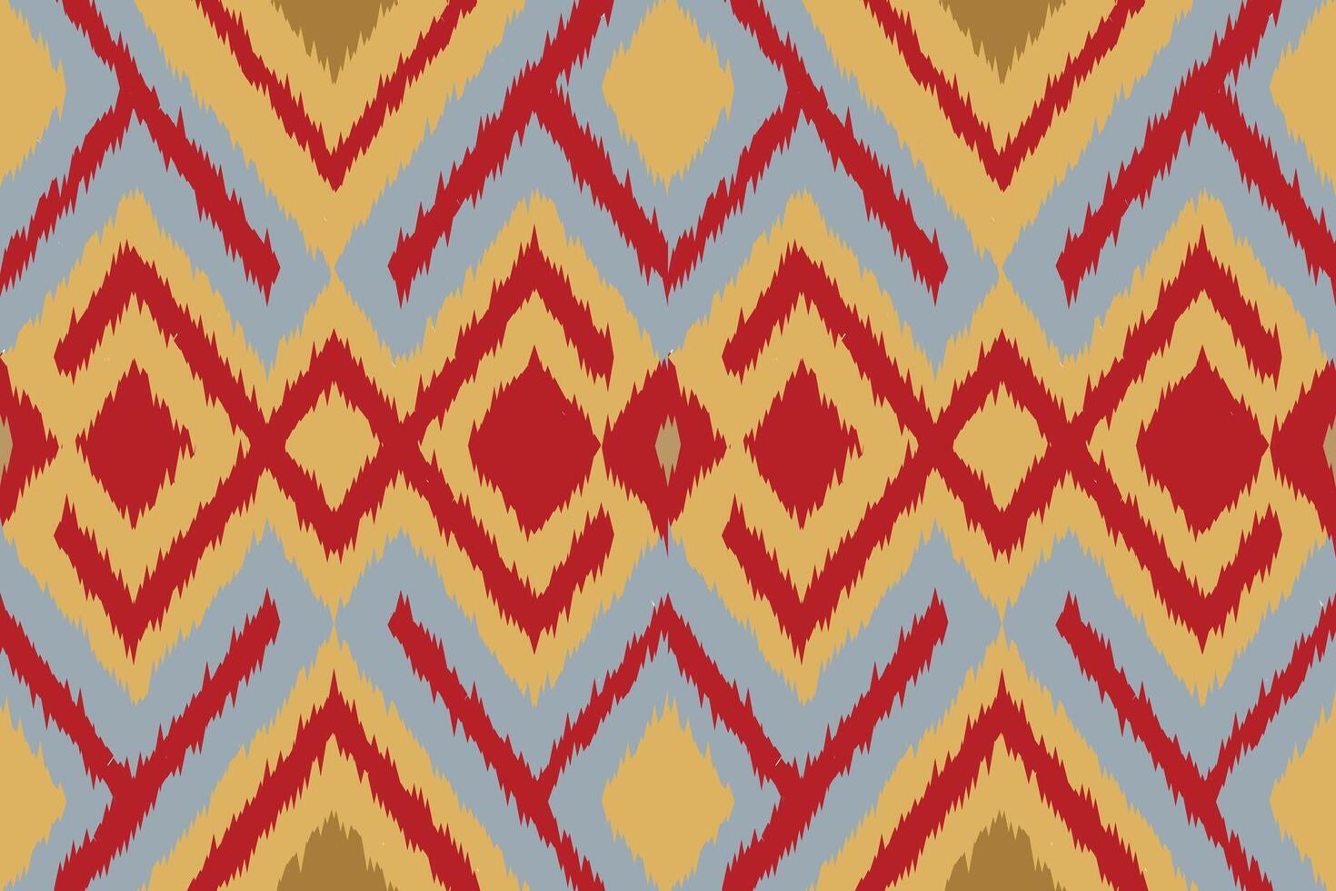 Motif Ikat Floral Paisley Embroidery Background. Ikat Stripe Geometric Ethnic Oriental Pattern traditional.aztec Style Abstract design for Texture,fabric,clothing,wrapping,sarong. vector
