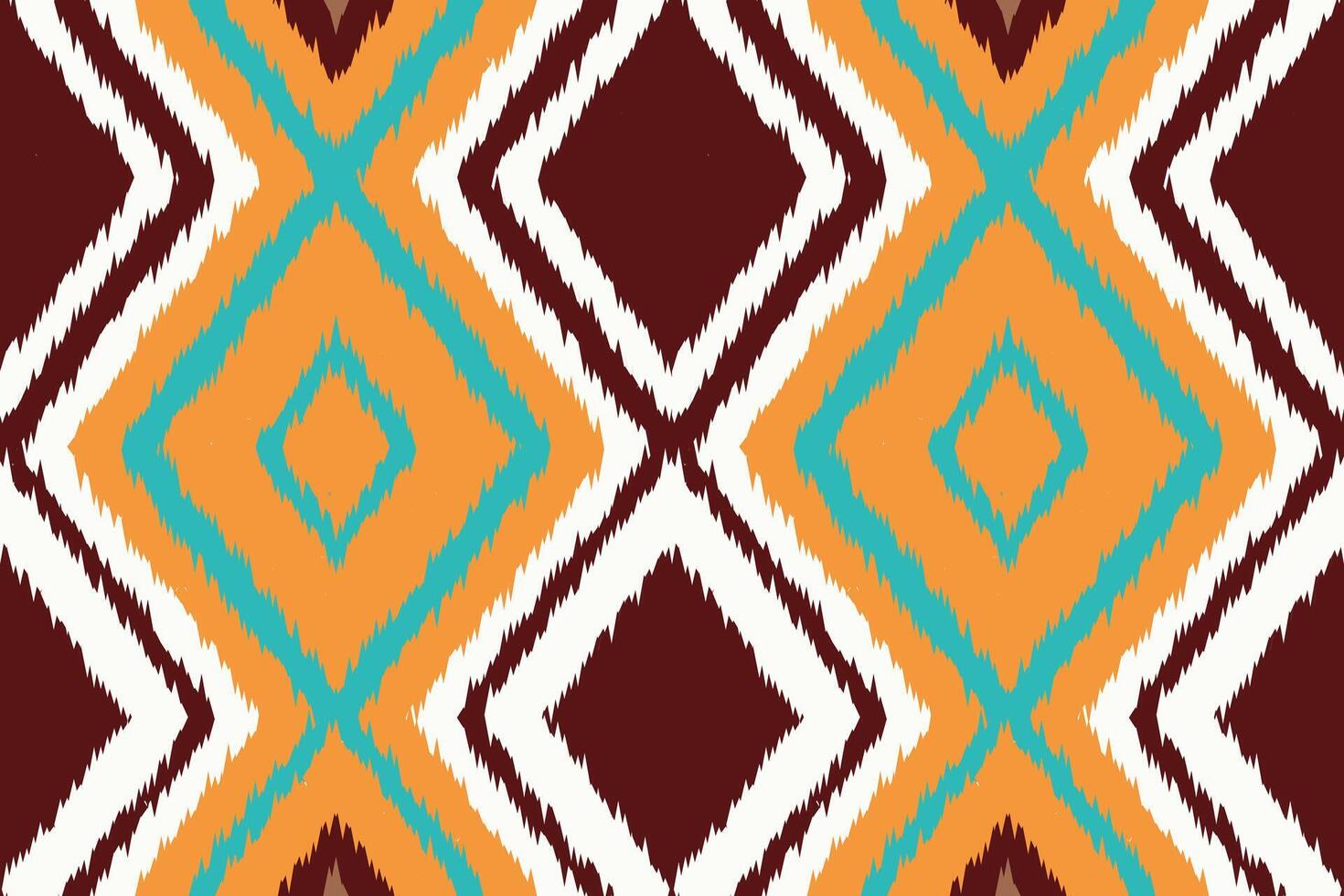 Motif Ikat Paisley Embroidery Background. Ikat Pattern Geometric Ethnic Oriental Pattern traditional.aztec Style Abstract illustration.design for Texture,fabric,clothing,wrapping,sarong. vector