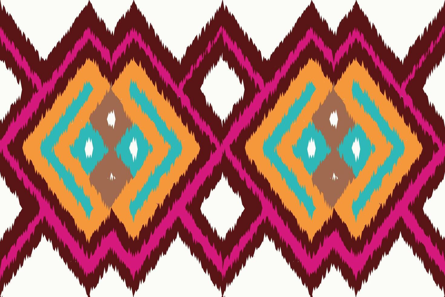 Motif Ikat Paisley Embroidery Background. Ikat Floral Geometric Ethnic Oriental Pattern Traditional. Ikat Aztec Style Abstract Design for Print Texture,fabric,saree,sari,carpet. vector