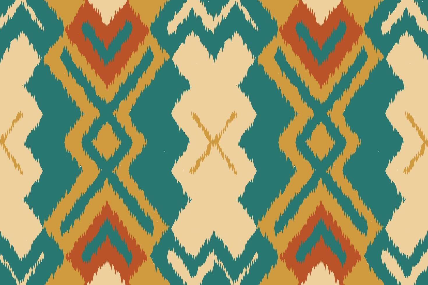 Motif Ikat Paisley Embroidery Background. Ikat Chevron Geometric Ethnic Oriental Pattern Traditional. Ikat Aztec Style Abstract Design for Print Texture,fabric,saree,sari,carpet. vector