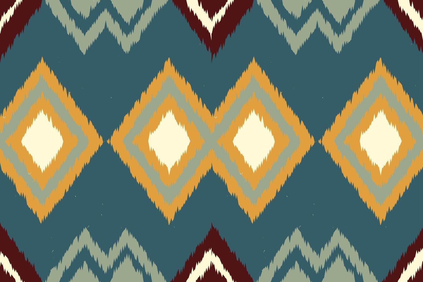 Motif Ikat Seamless Pattern Embroidery Background. Ikat Stripes Geometric Ethnic Oriental Pattern traditional.aztec Style Abstract design for Texture,fabric,clothing,wrapping,sarong. vector