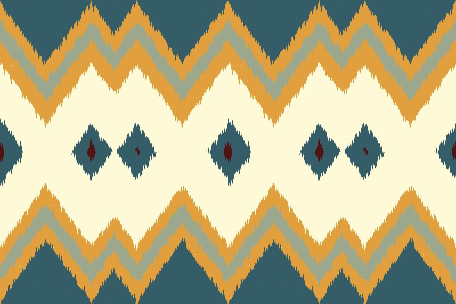 Motif Ikat Seamless Pattern Embroidery Background. Ikat Seamless Pattern Geometric Ethnic Oriental Pattern traditional.aztec Style Abstract design for Texture,fabric,clothing,wrapping,sarong. vector