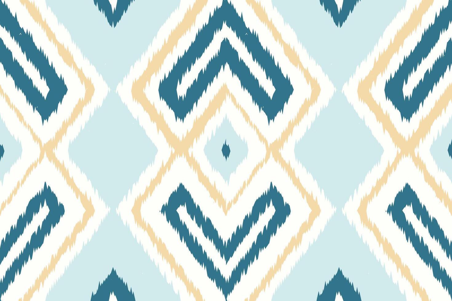 Motif Ikat Seamless Pattern Embroidery Background. Ikat Designs Geometric Ethnic Oriental Pattern Traditional. Ikat Aztec Style Abstract Design for Print Texture,fabric,saree,sari,carpet. vector