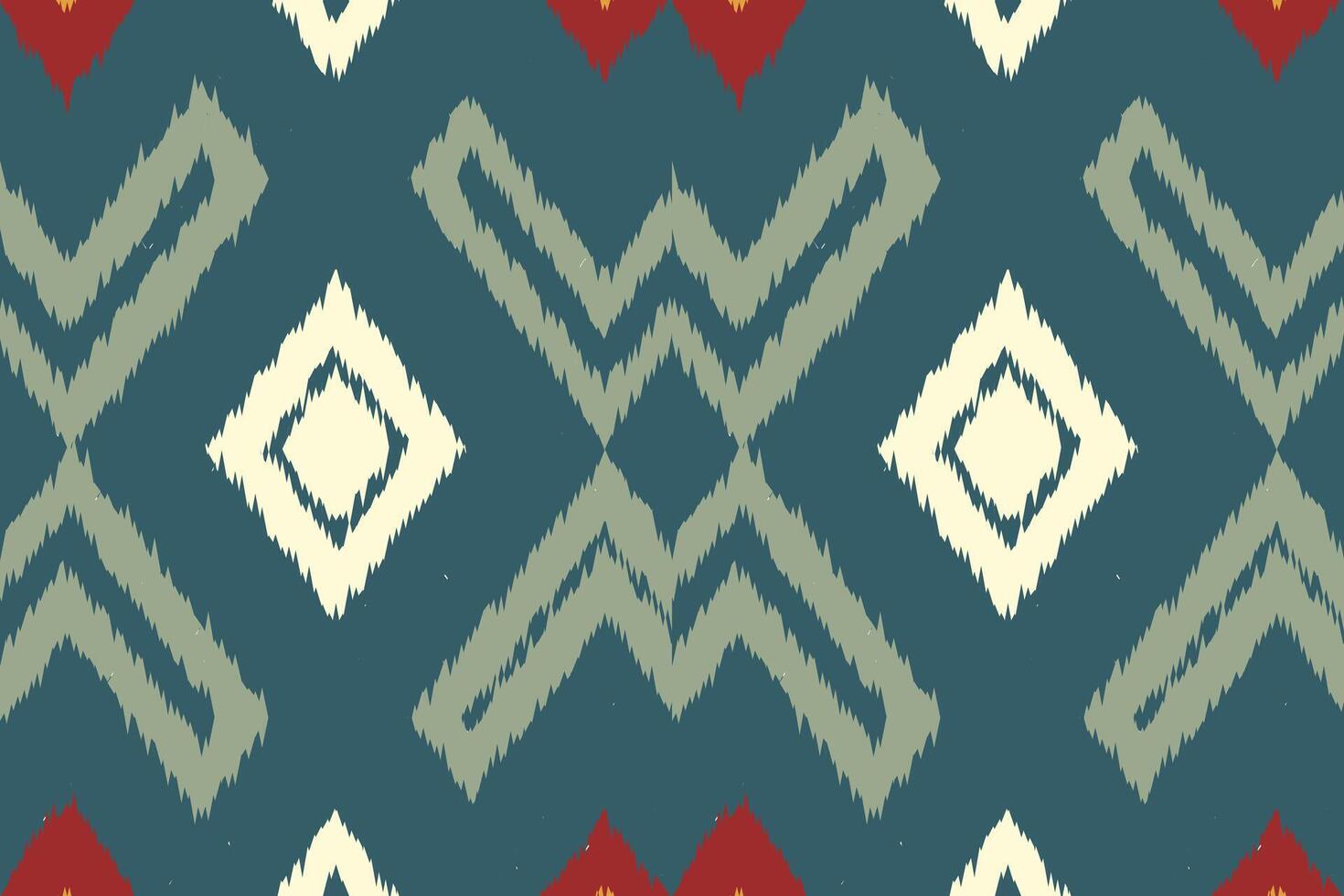 Motif Ikat Seamless Pattern Embroidery Background. Ikat Stripe Geometric Ethnic Oriental Pattern Traditional. Ikat Aztec Style Abstract Design for Print Texture,fabric,saree,sari,carpet. vector