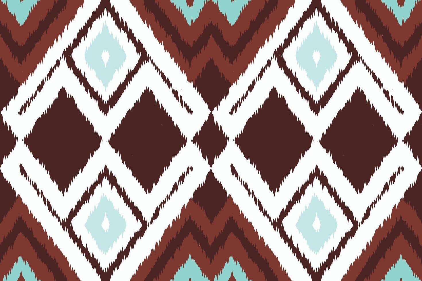 Motif Ikat Floral Paisley Embroidery Background. Ikat Triangle Geometric Ethnic Oriental Pattern Traditional. Ikat Aztec Style Abstract Design for Print Texture,fabric,saree,sari,carpet. vector