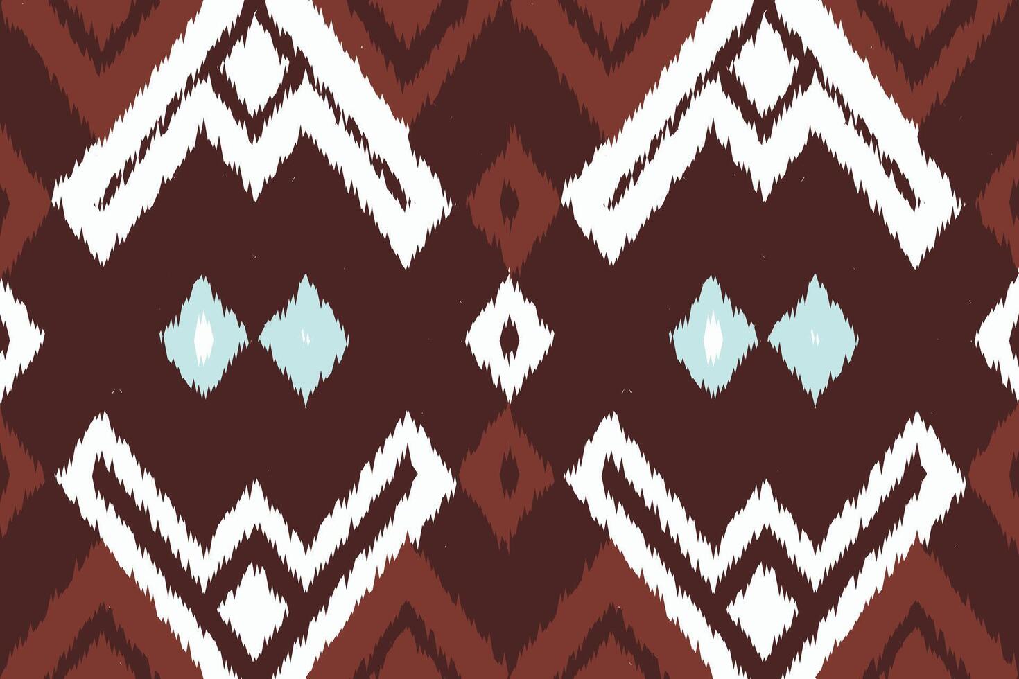 Motif Ikat Floral Paisley Embroidery Background. Ikat Triangle Geometric Ethnic Oriental Pattern traditional.aztec Style Abstract design for Texture,fabric,clothing,wrapping,sarong. vector
