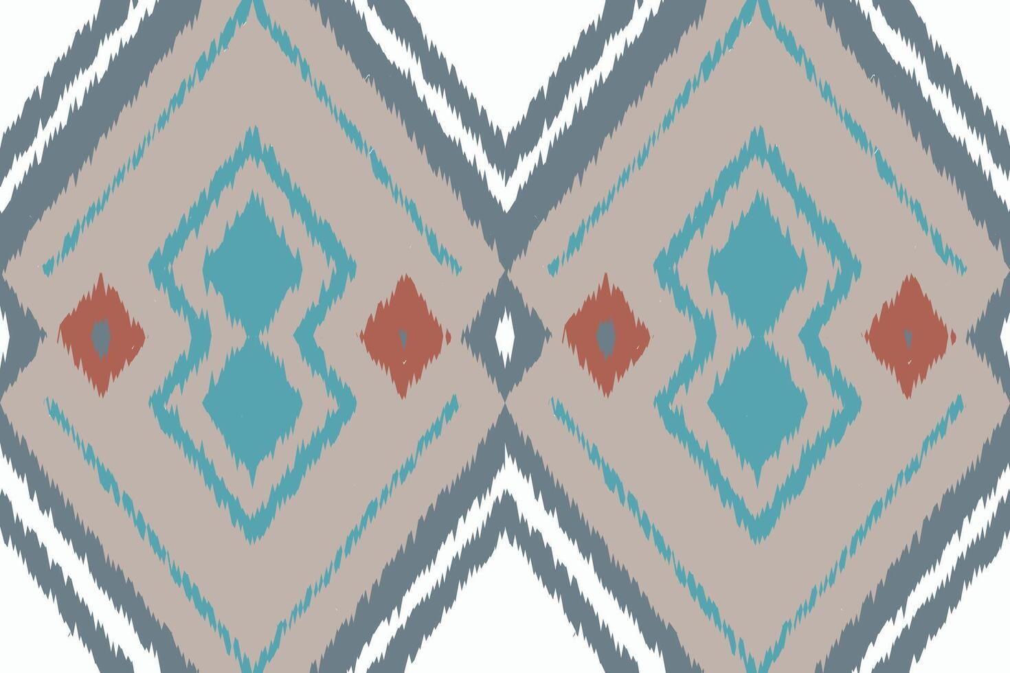Motif Ikat Floral Paisley Embroidery Background. Ikat Flowers Geometric Ethnic Oriental Pattern traditional.aztec Style Abstract design for Texture,fabric,clothing,wrapping,sarong. vector